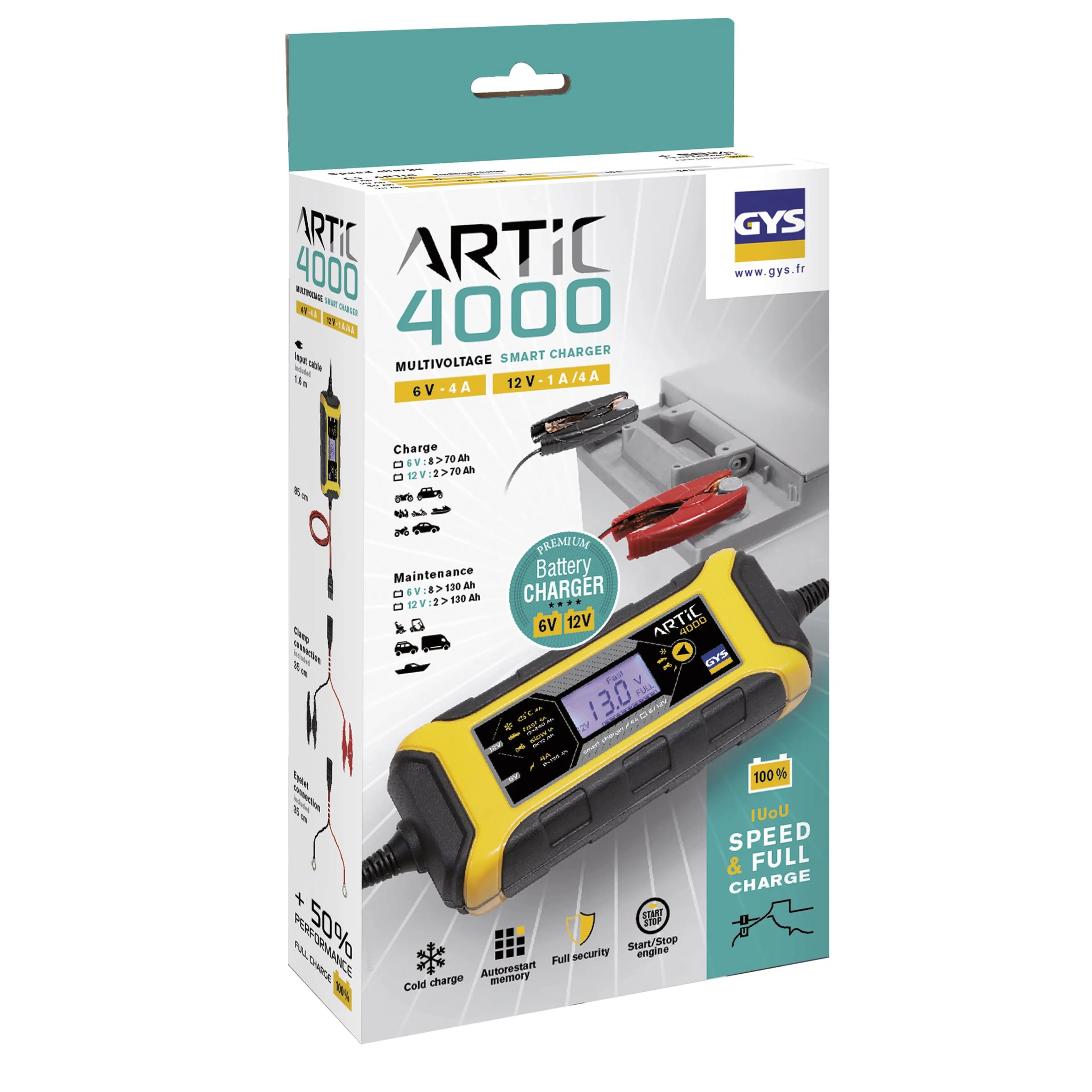 CARGADOR AUTOMATICO ARTIC 4000 12V