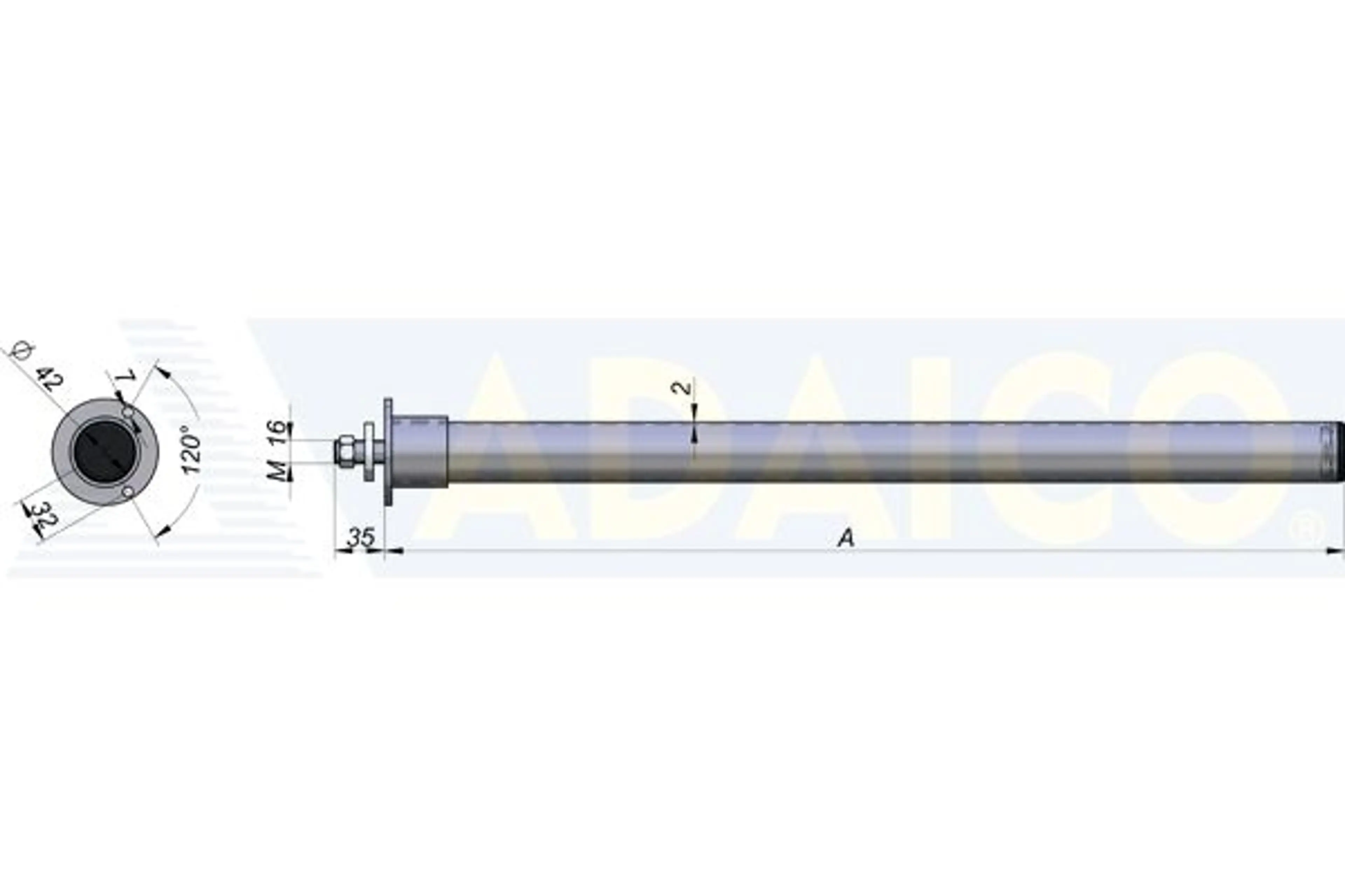 SOPORTE ALETA CINCADO REC.66 5XØ42