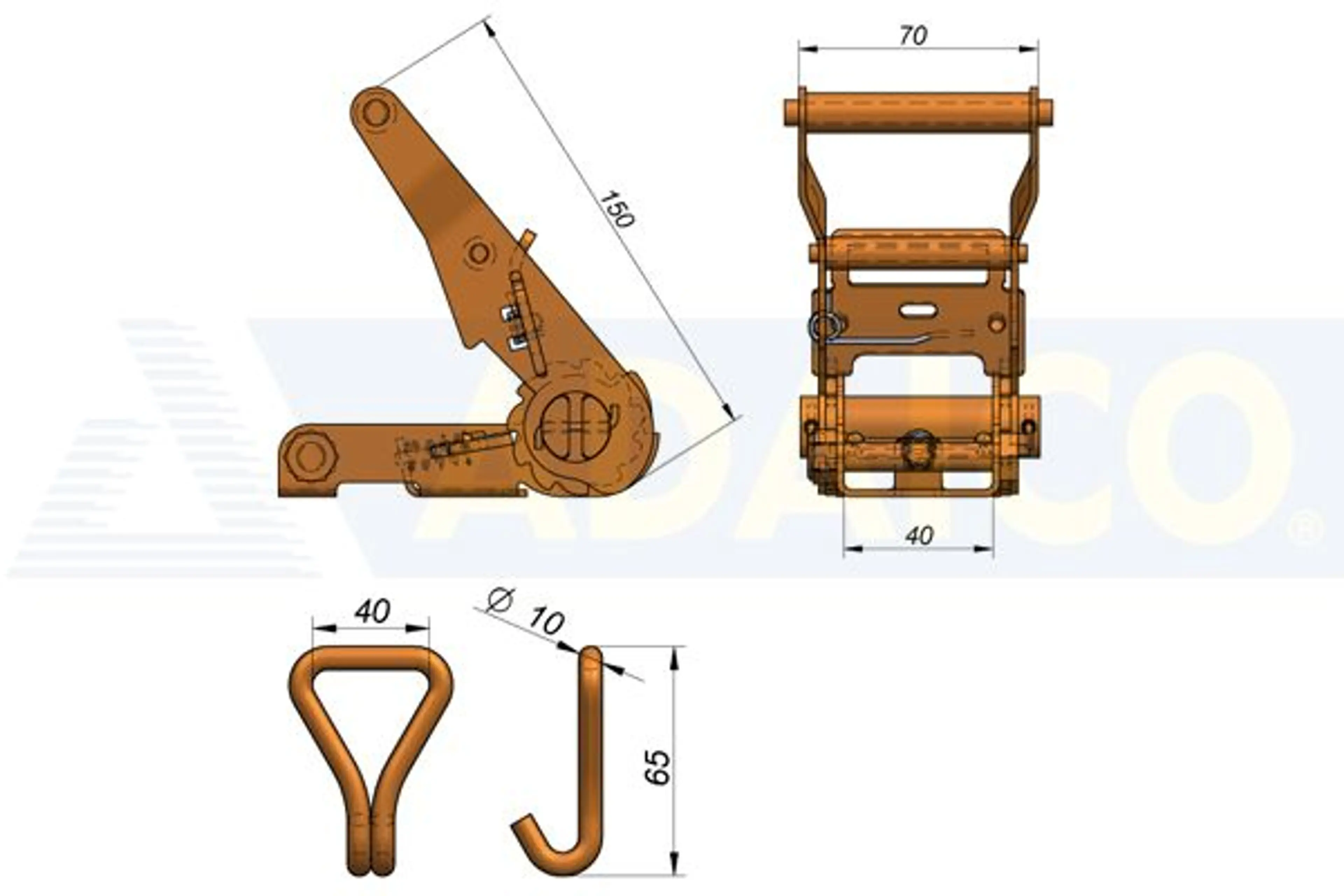 ZUNCHO TENSOR PE6,8+0,5MX3,5CM 3000