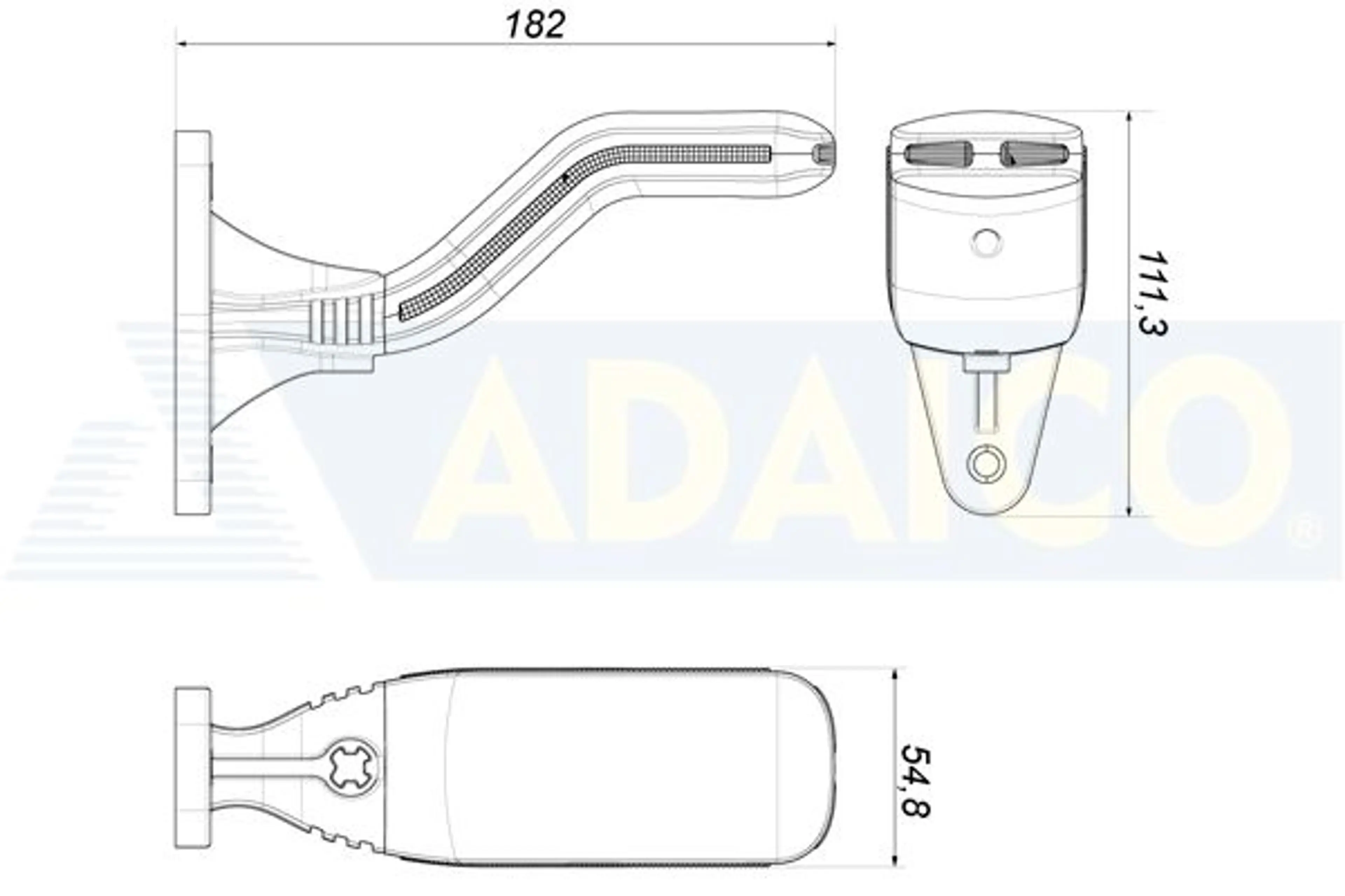 PILOTO ANCHURA DERECHO LED 12- 24V