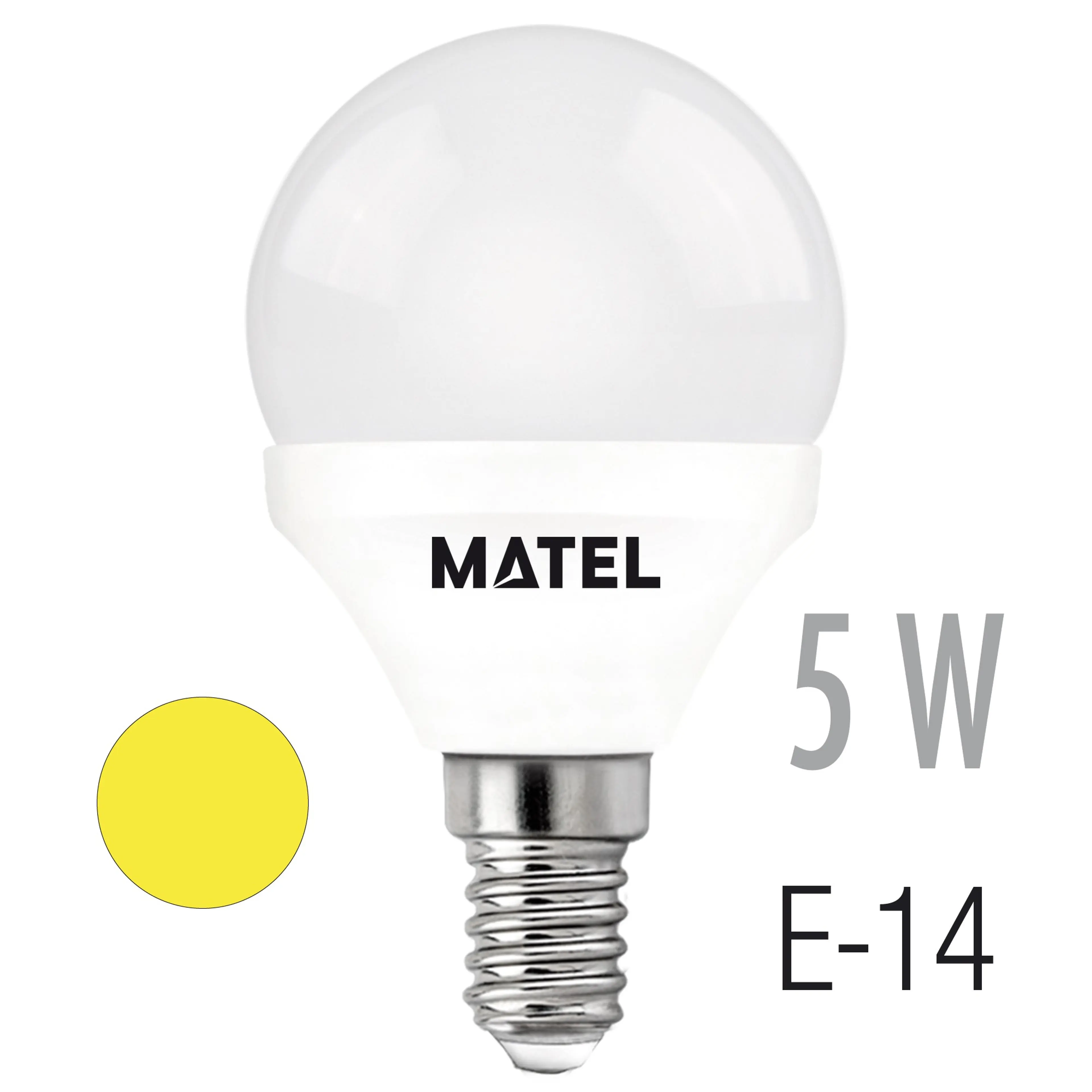 BOMB.LED ESFERICA E14 5W.CALIDA