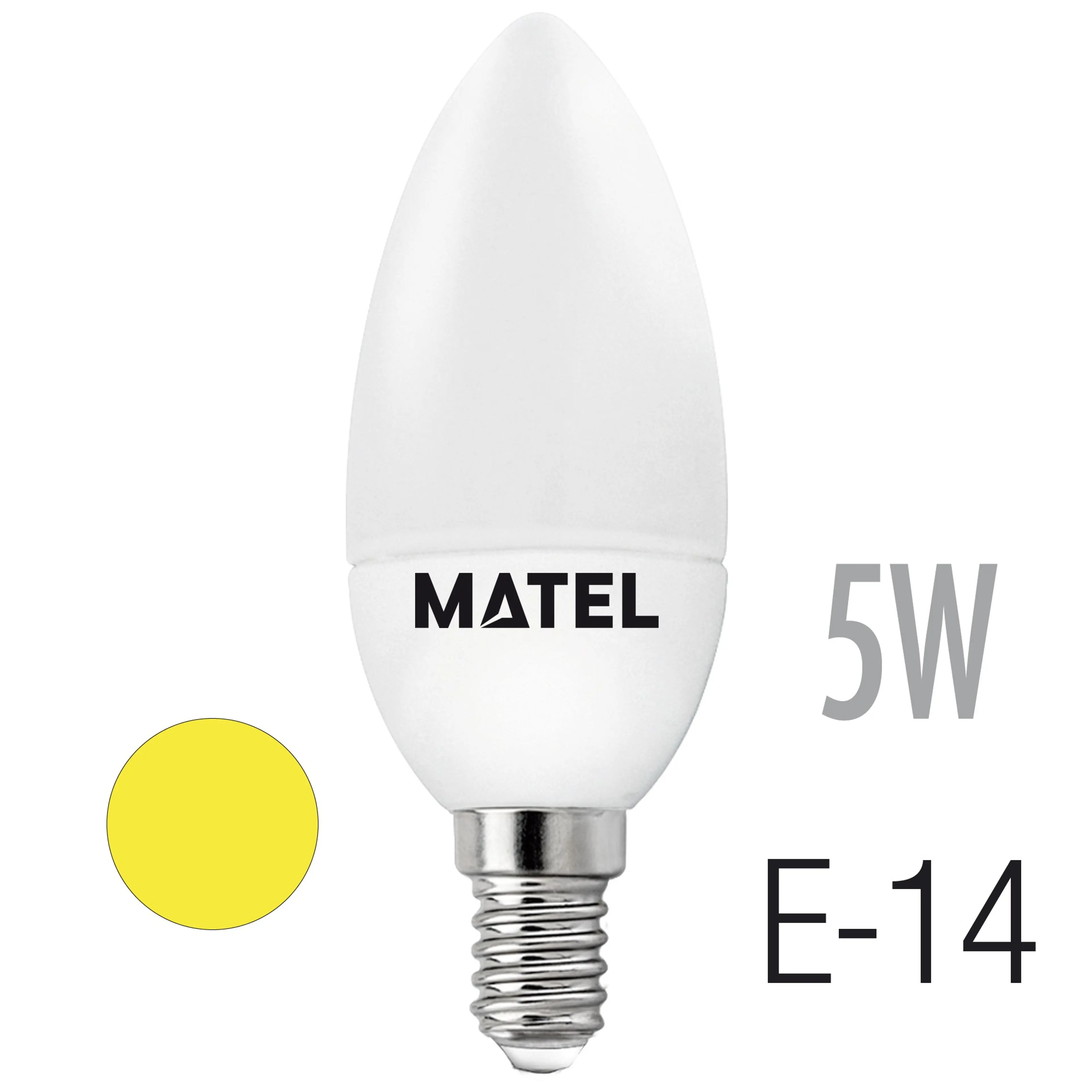 BOMB.LED VELA E14 5W.CALIDA