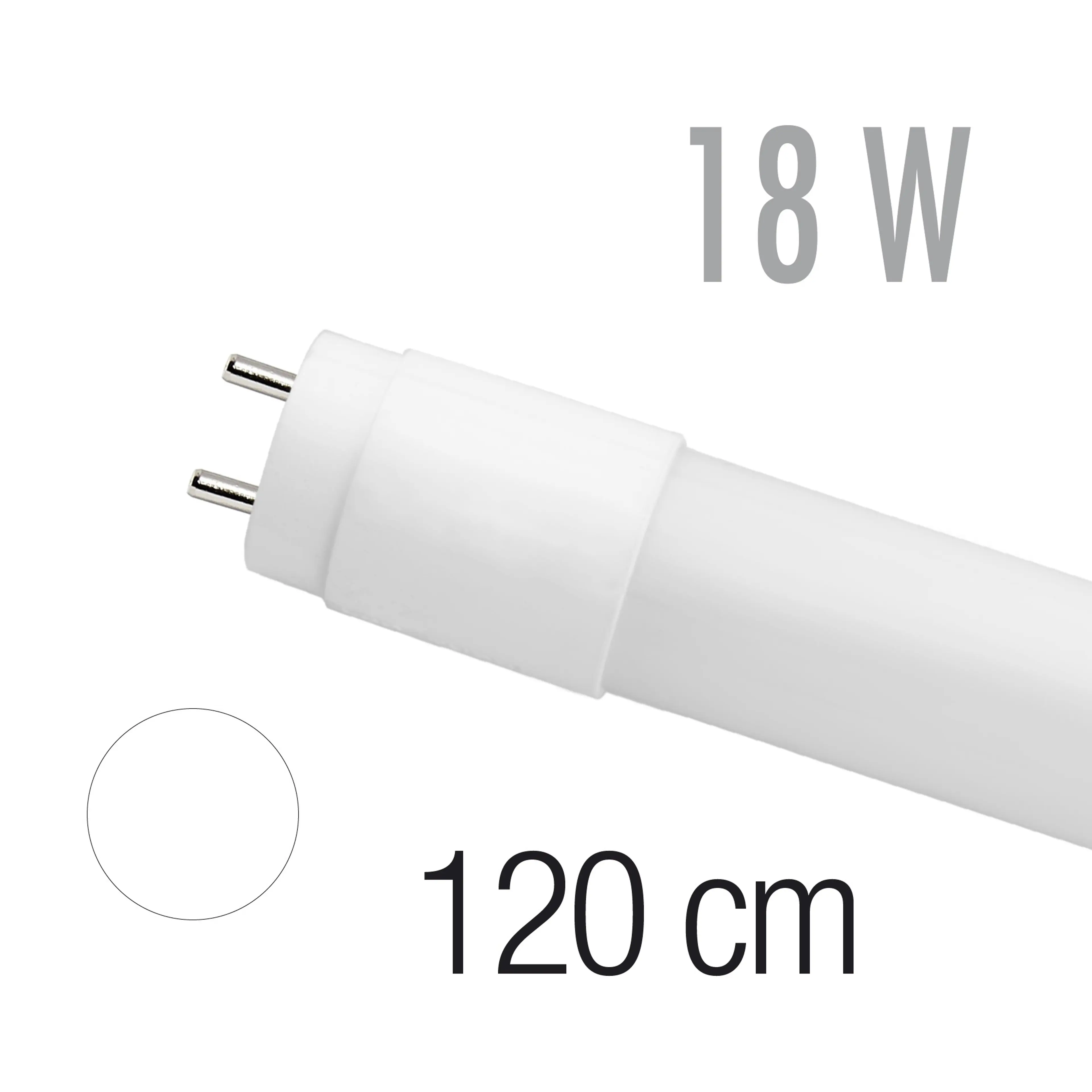 FLUORES.LED T8 330º CRISTAL 120CM.1