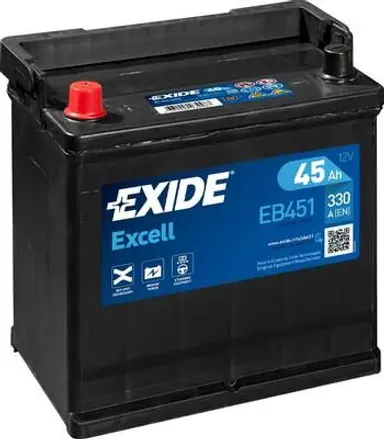 BATERIA EXIDE 45AH-330A-220X135X225