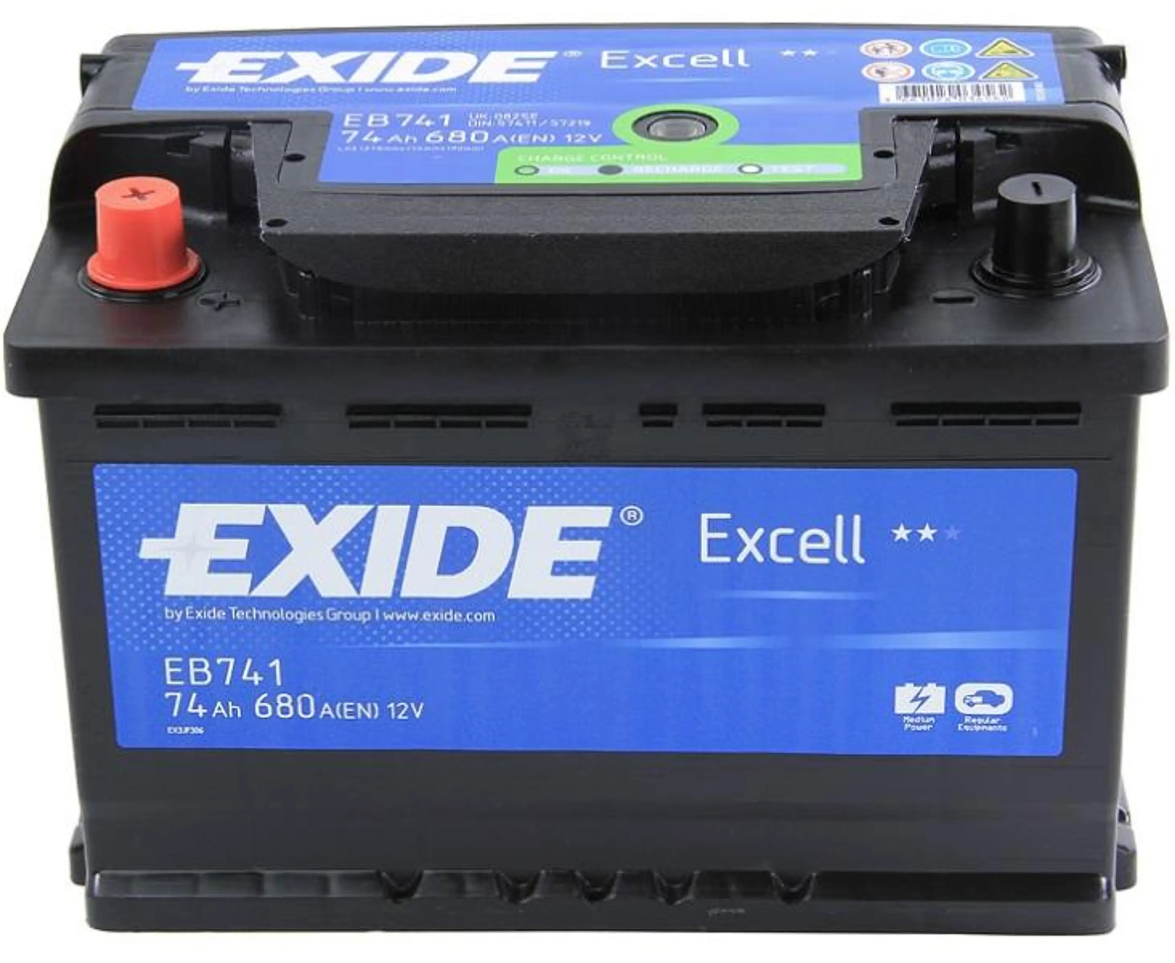 BATERIA EXIDE 74AH +I 680A