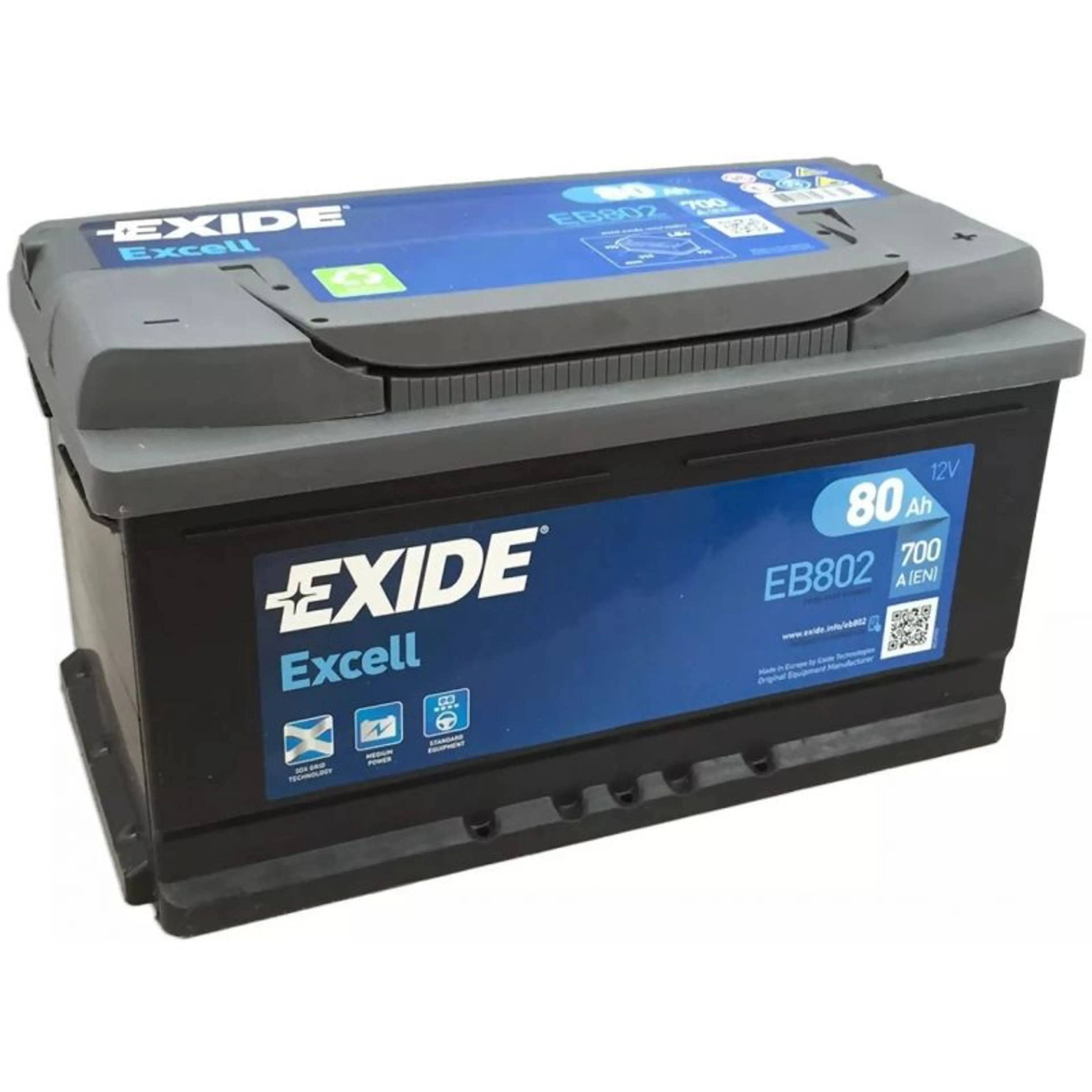 BATERIA EXIDE 80AH +D  315X175X175