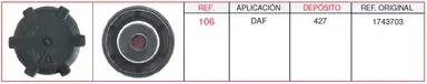 TAPON DEPOSITO EXPANSION DAF