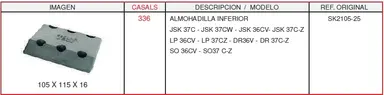 ALMOHADILLA INFERIOR 2""