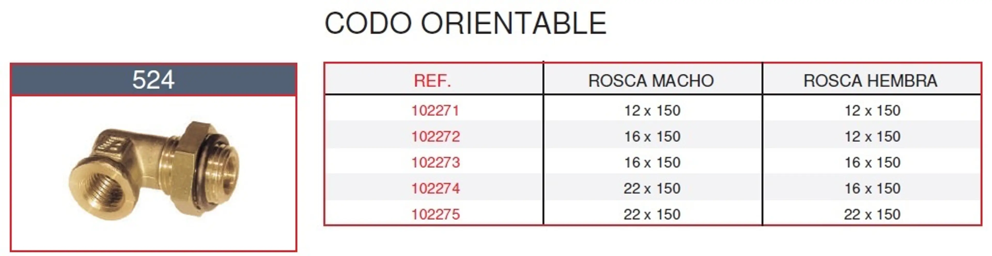 CODO ORIENTABLE M16X1.5