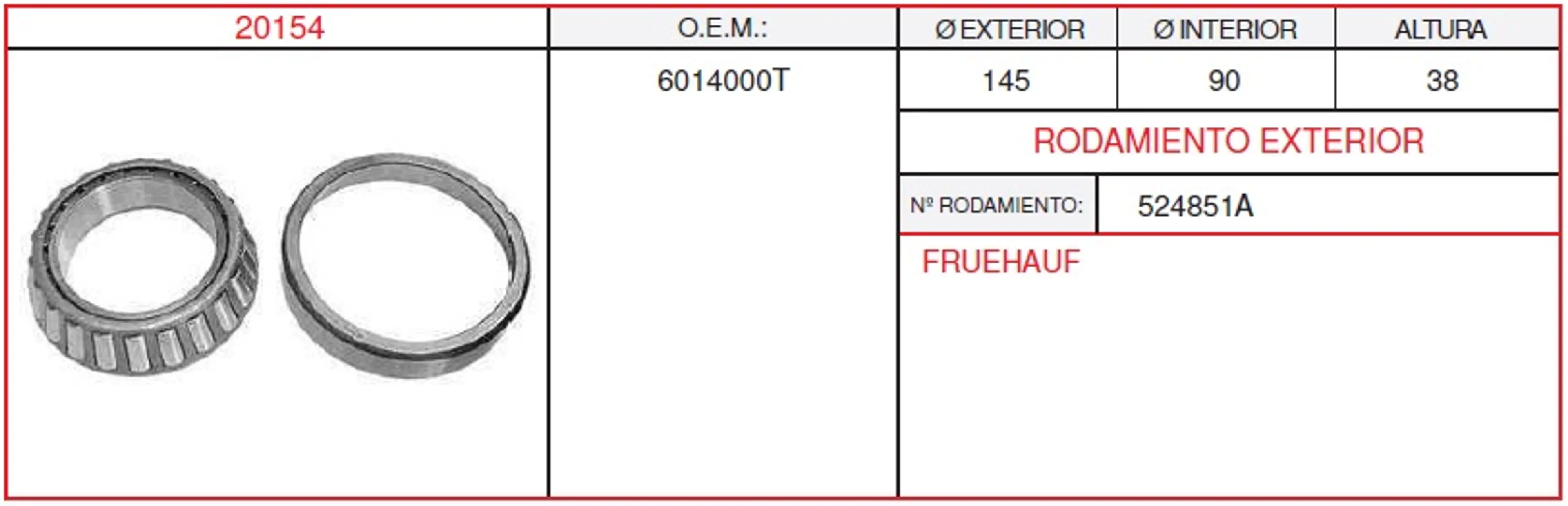 RODAMIENTO INTERIOR TRAILOR