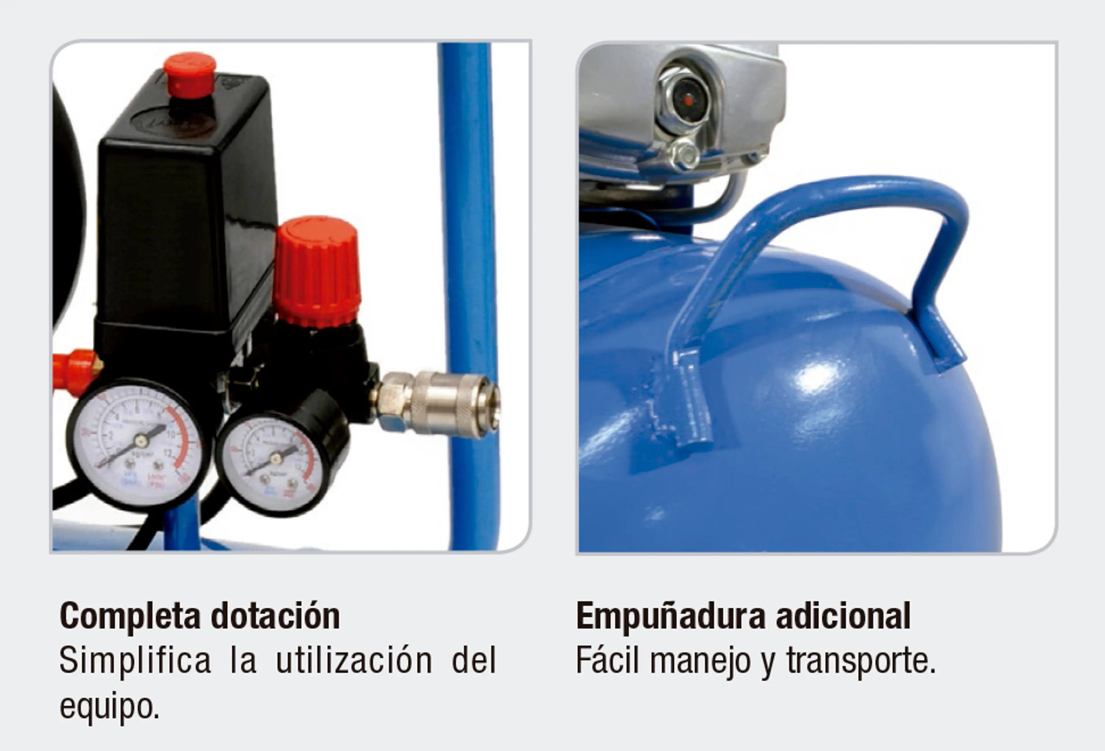 COMPRESOR BRICO 3HP/50LT-M CILINDRO