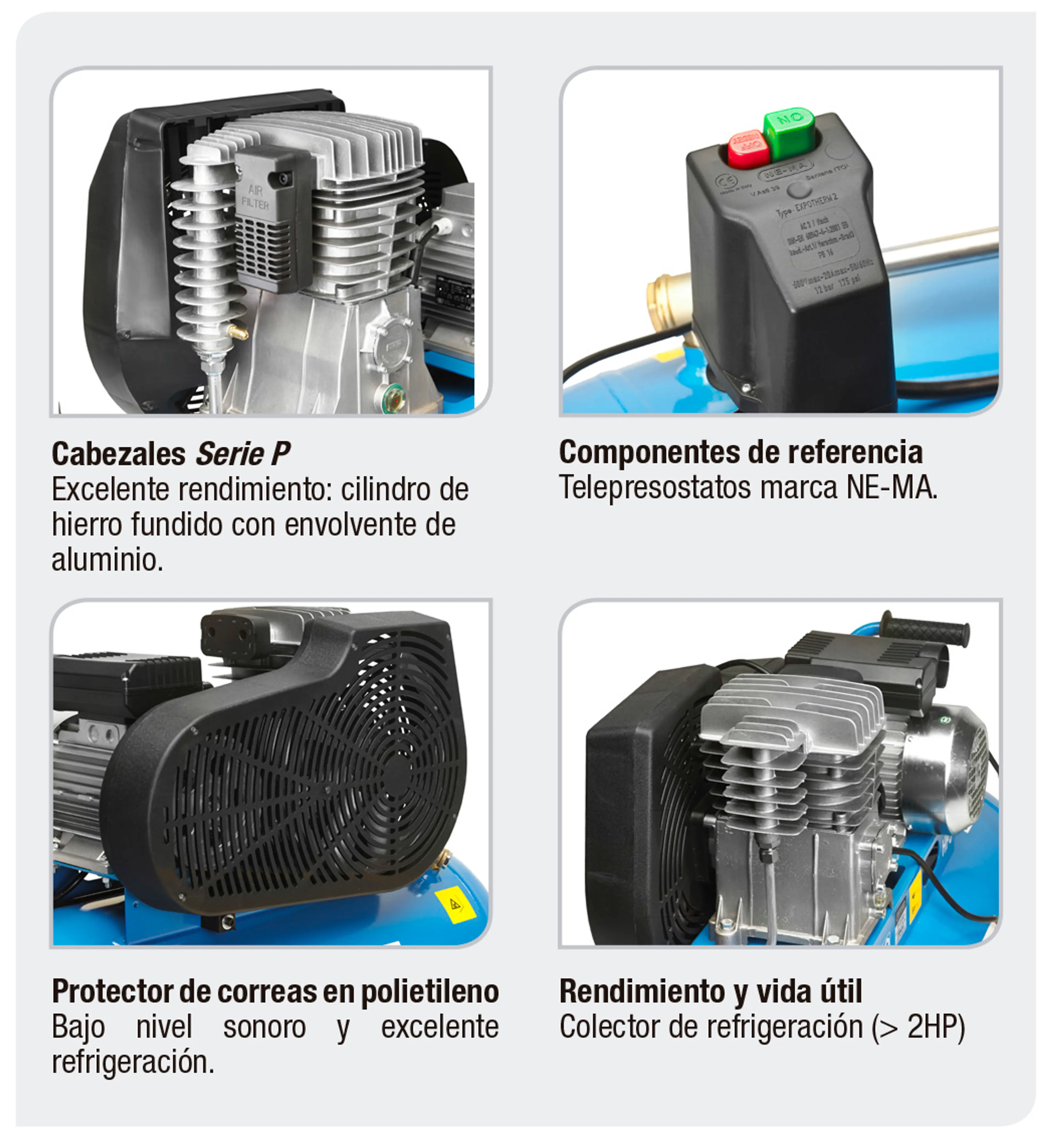 COMPRESOR IMCO 2HP/50LT-M CORREAS