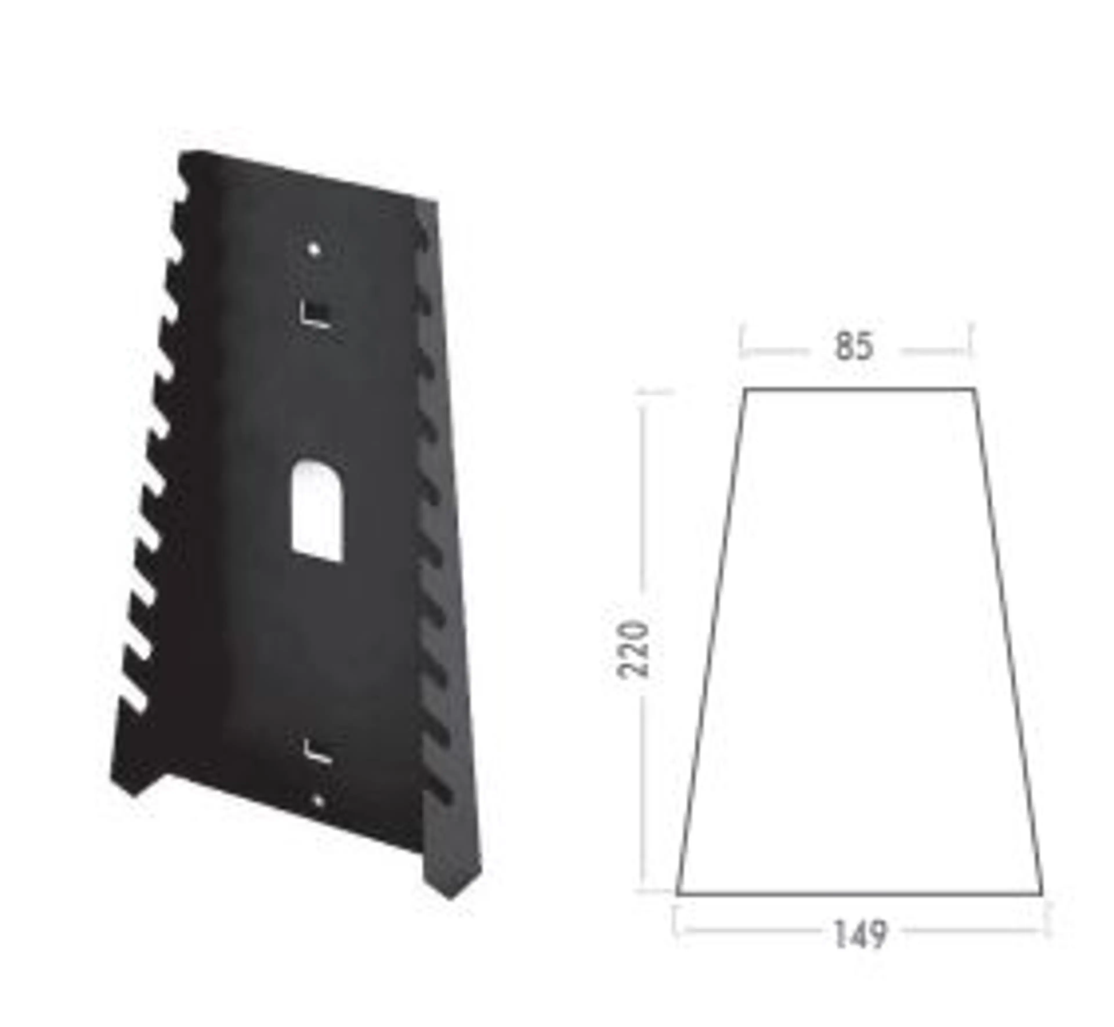 SOPORTE 10 LLAVES PARA PANEL 149X85