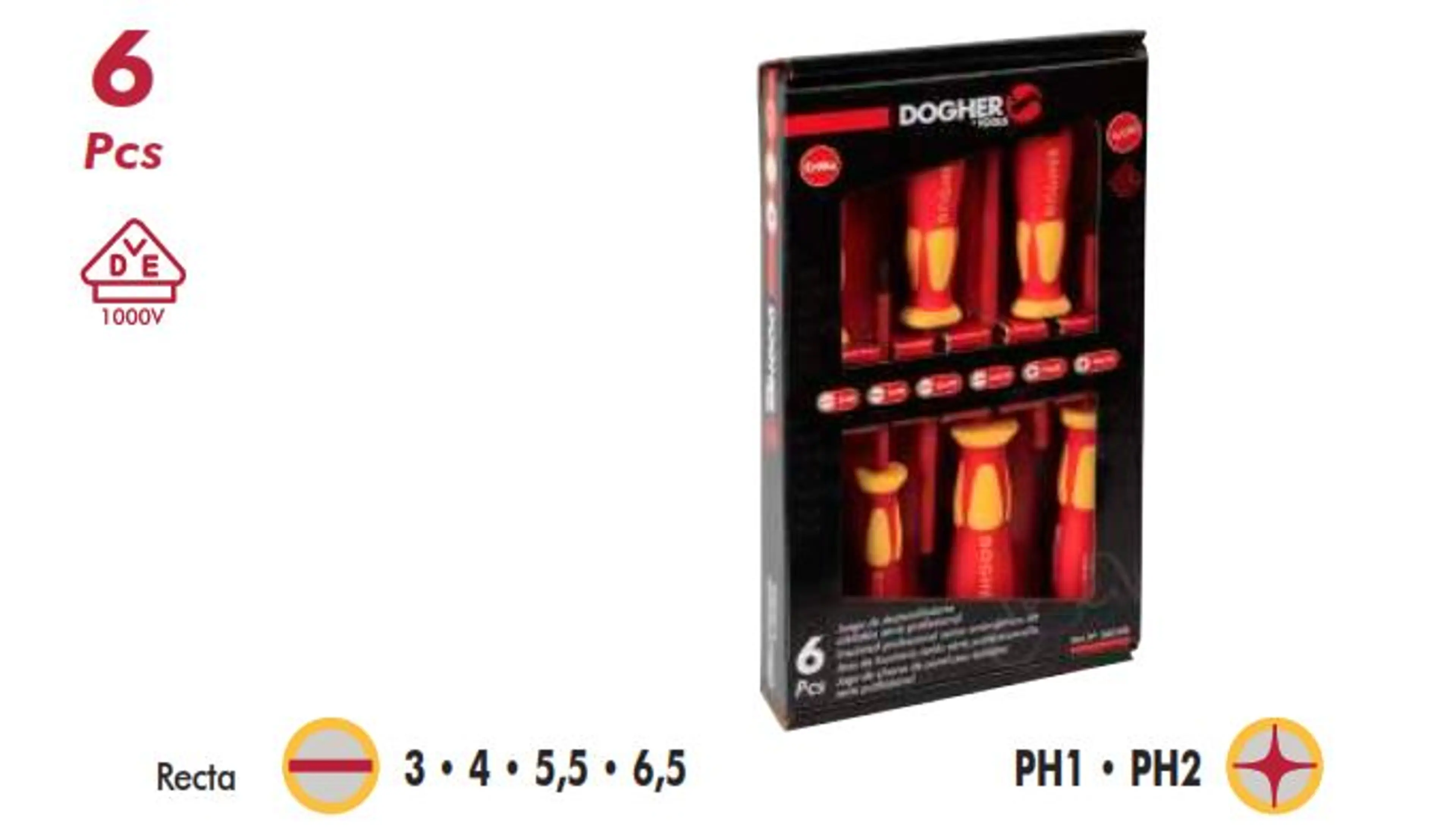 JUEGO DEST.CAJA CARTON 6PZAS REC-PH