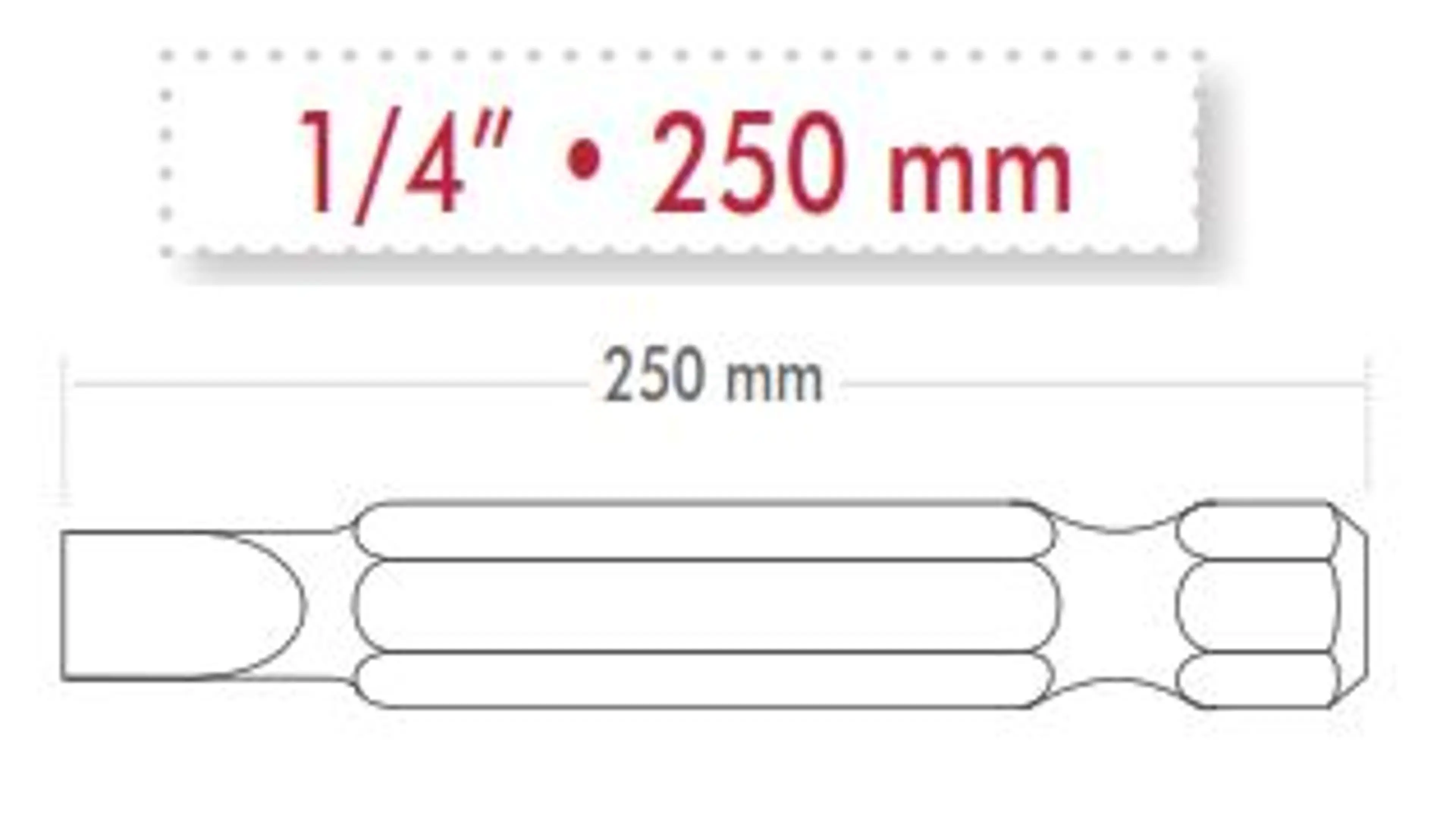 PUNTA DE ATORNILLAR S2 PZ2 250MM