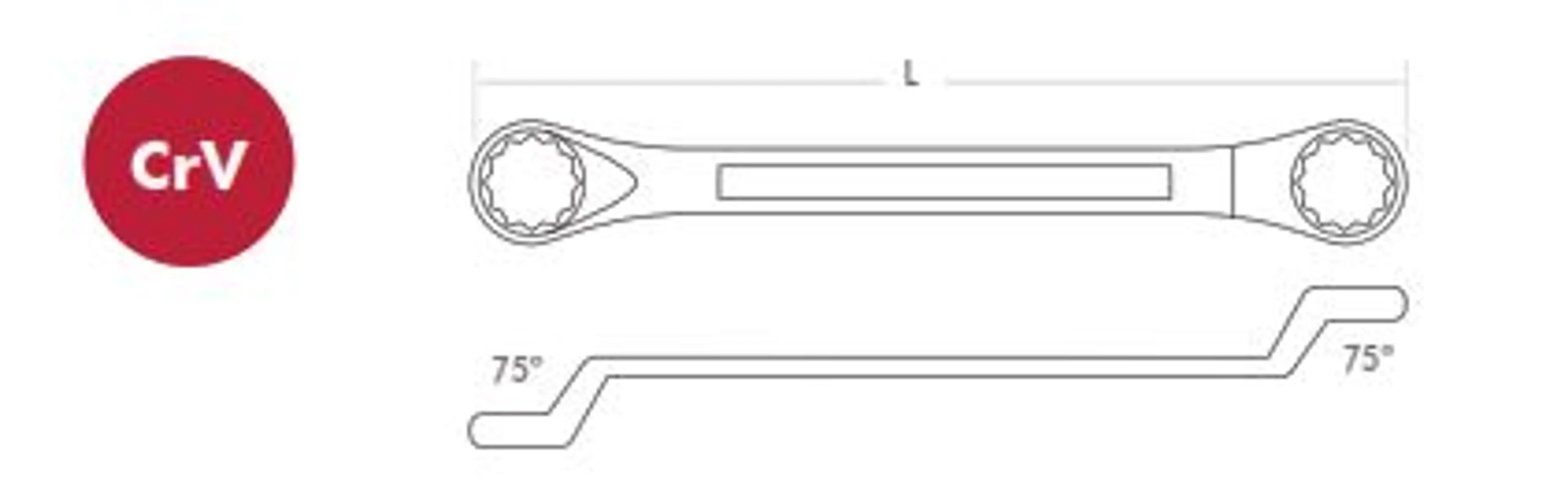 LLAVE FIJA ESTRELLA ACODADA 22X24