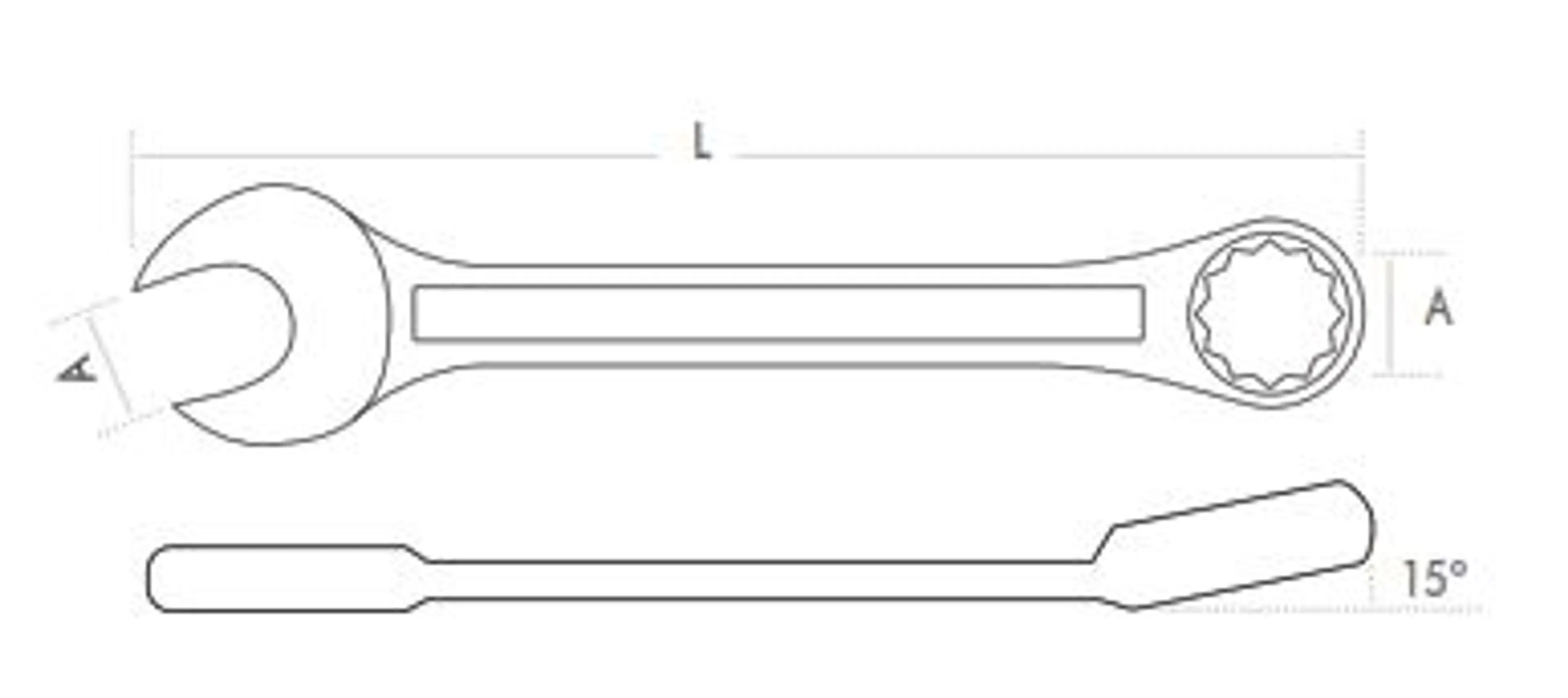 LLAVE COMBINADA TIPO TWIST 8MM