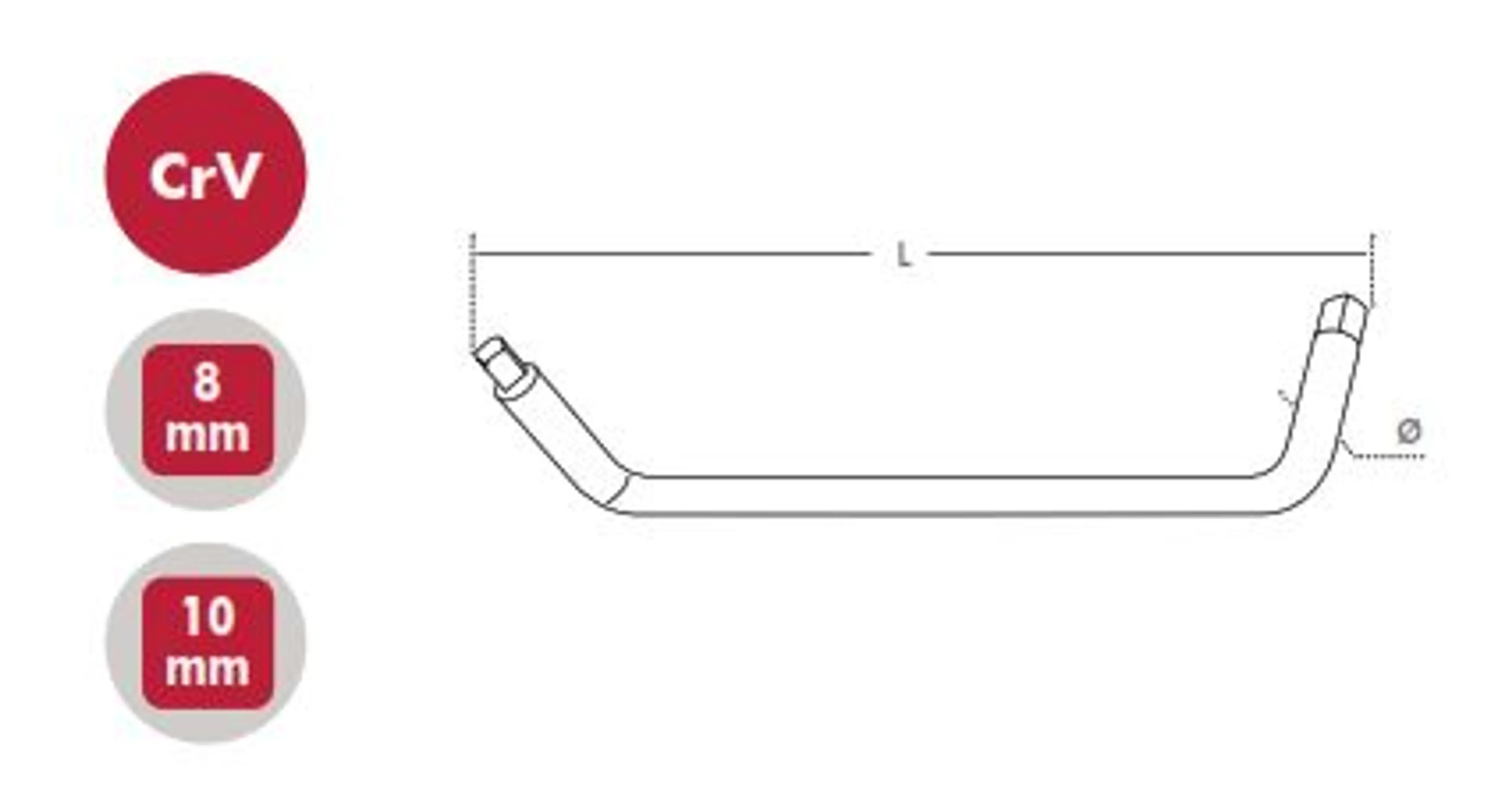 LLAVE REFORZADA TAPON CARTER 8&10 L
