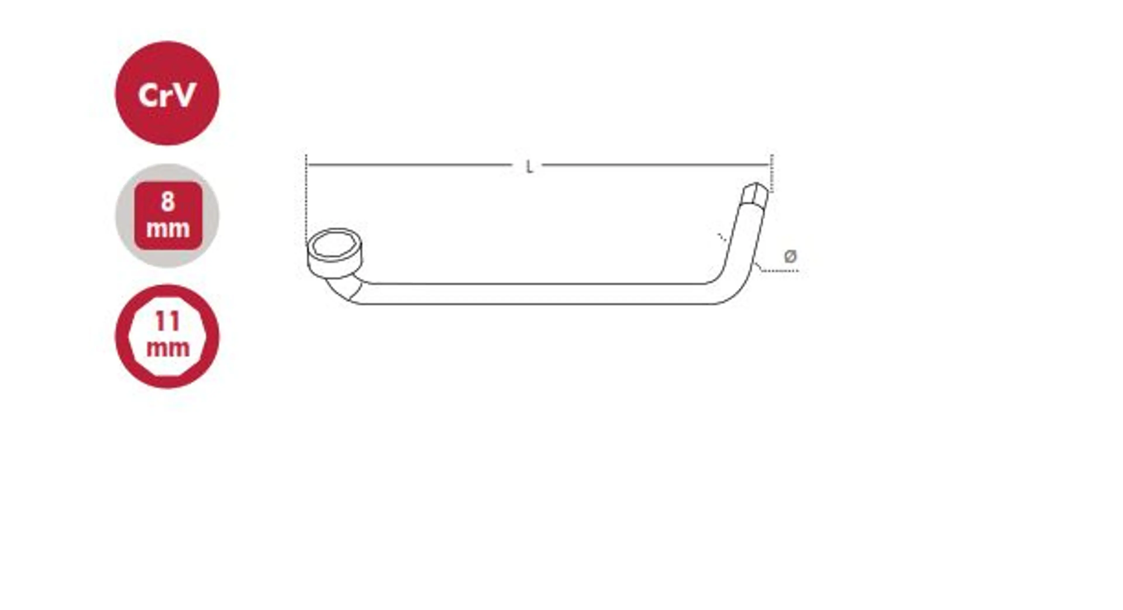 LLAVE PARA TAPON DE CARTER 8&11 LT