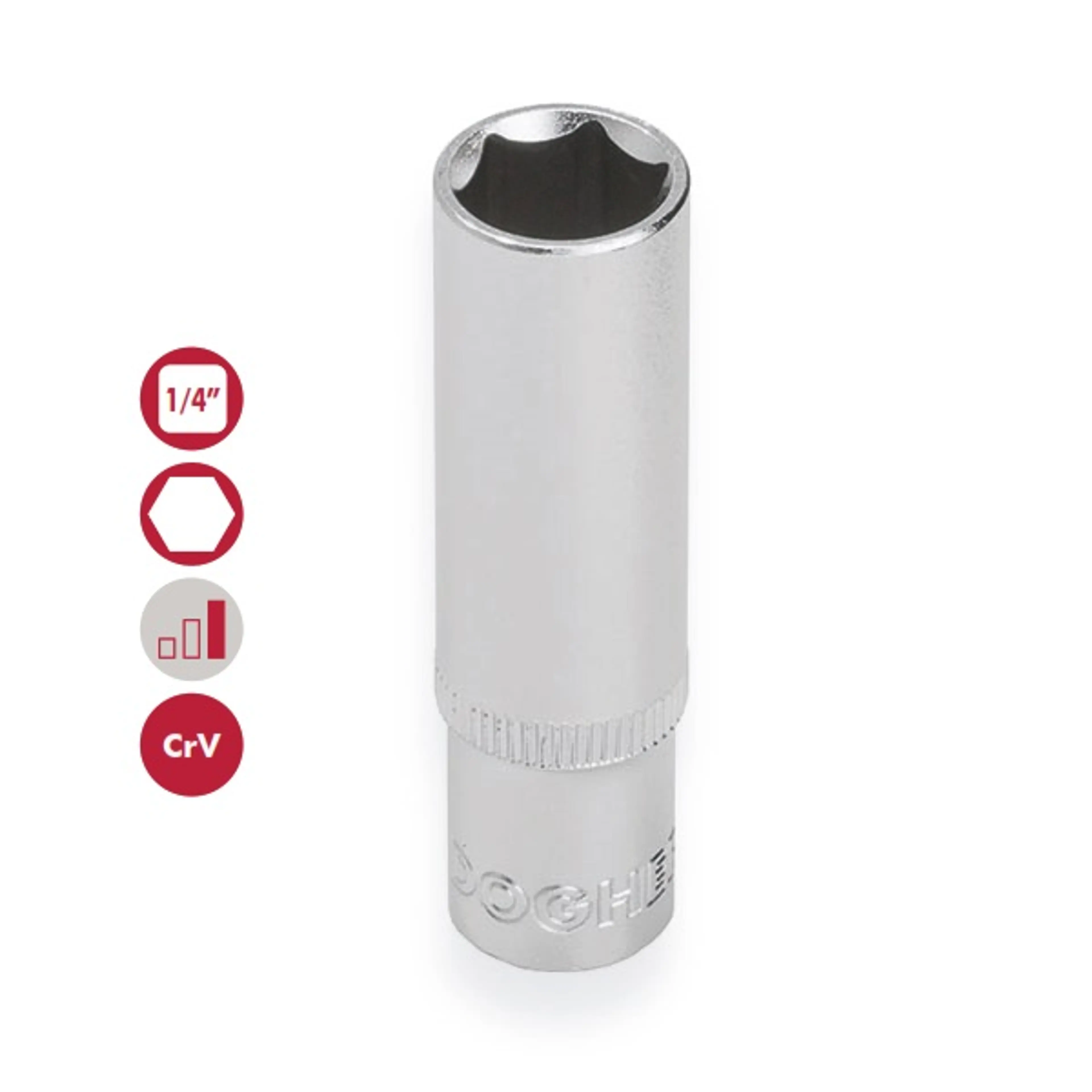 VASO HEXAGONAL 1/4 S/L 14MM