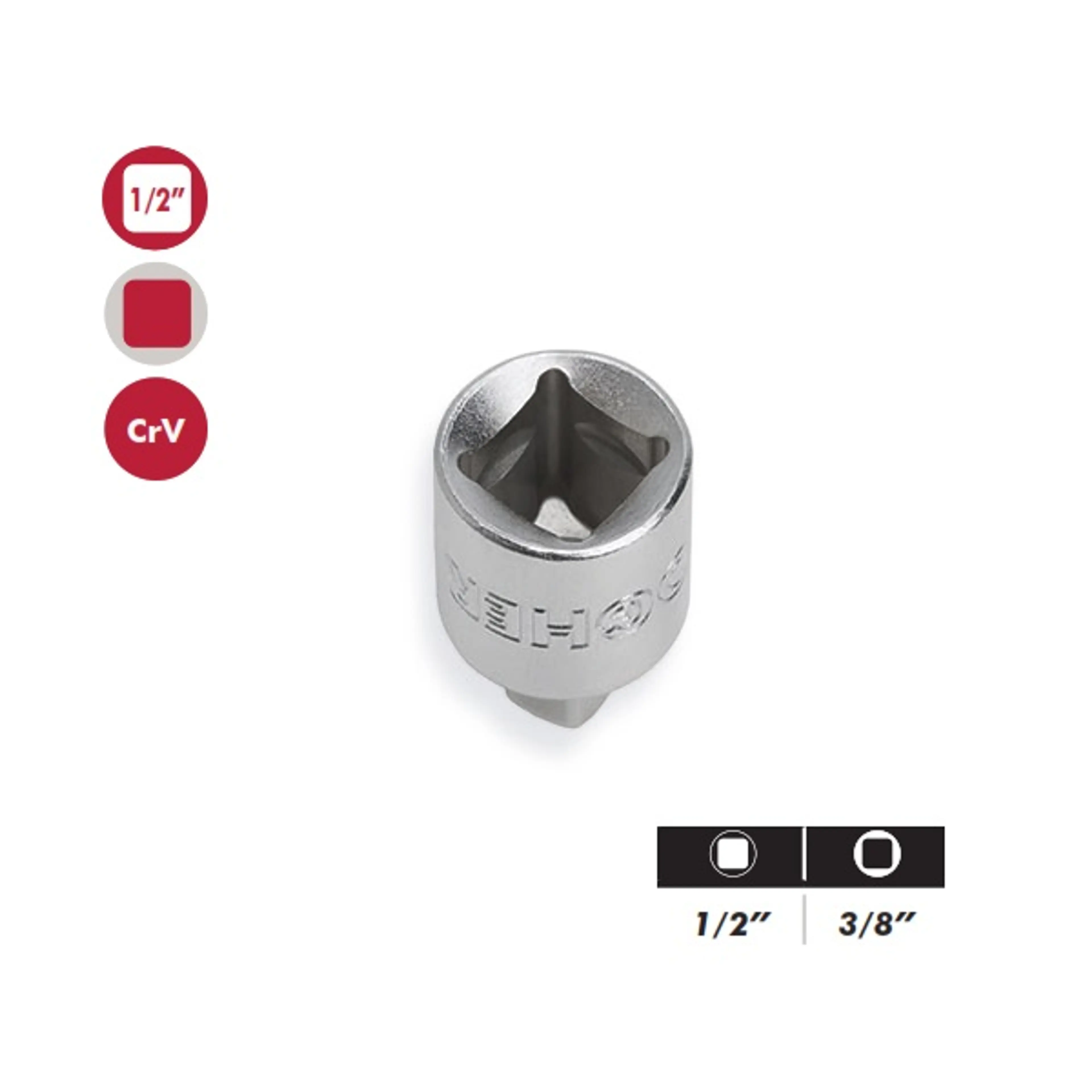 ADAPTADOR REDUCTOR 1/2X3/8