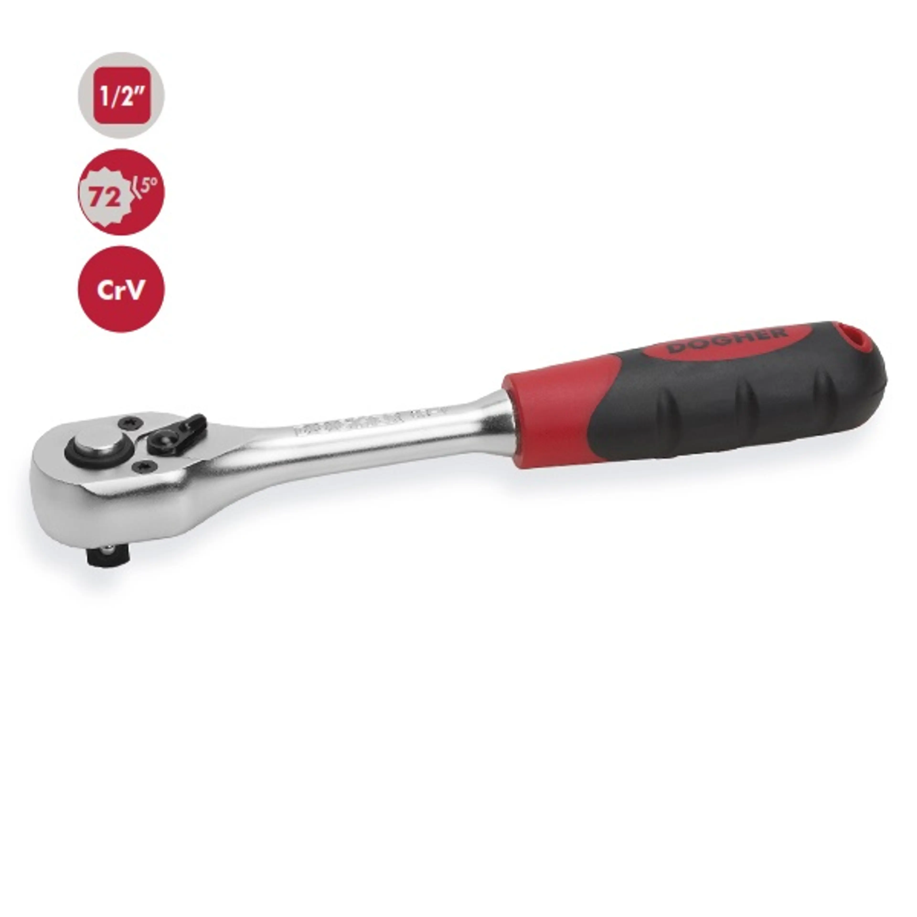 LLAVE CARRACA REVERSIBLE 1/2 72D