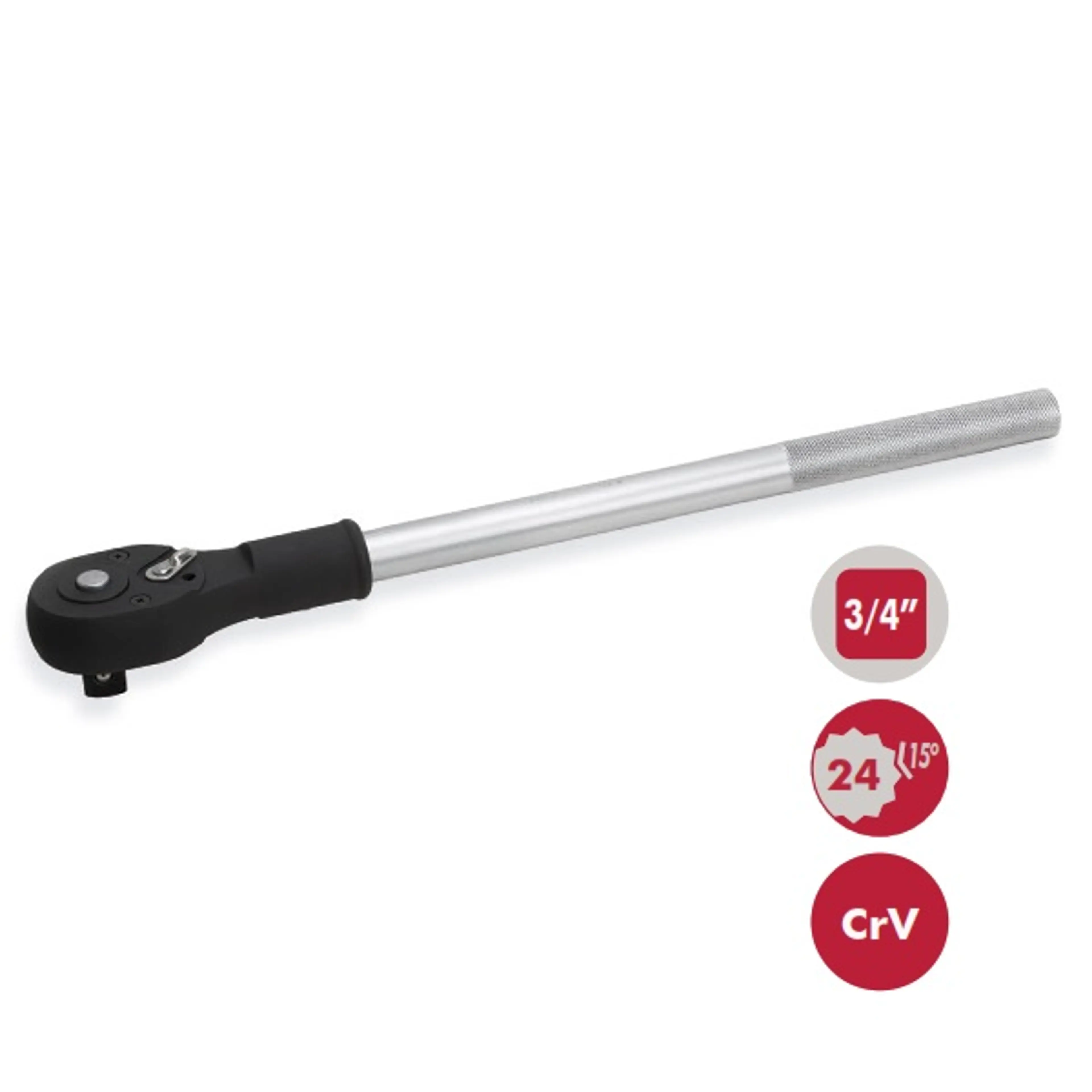 LLAVE DE CARRACA REVERSIBLE 24D 3/4