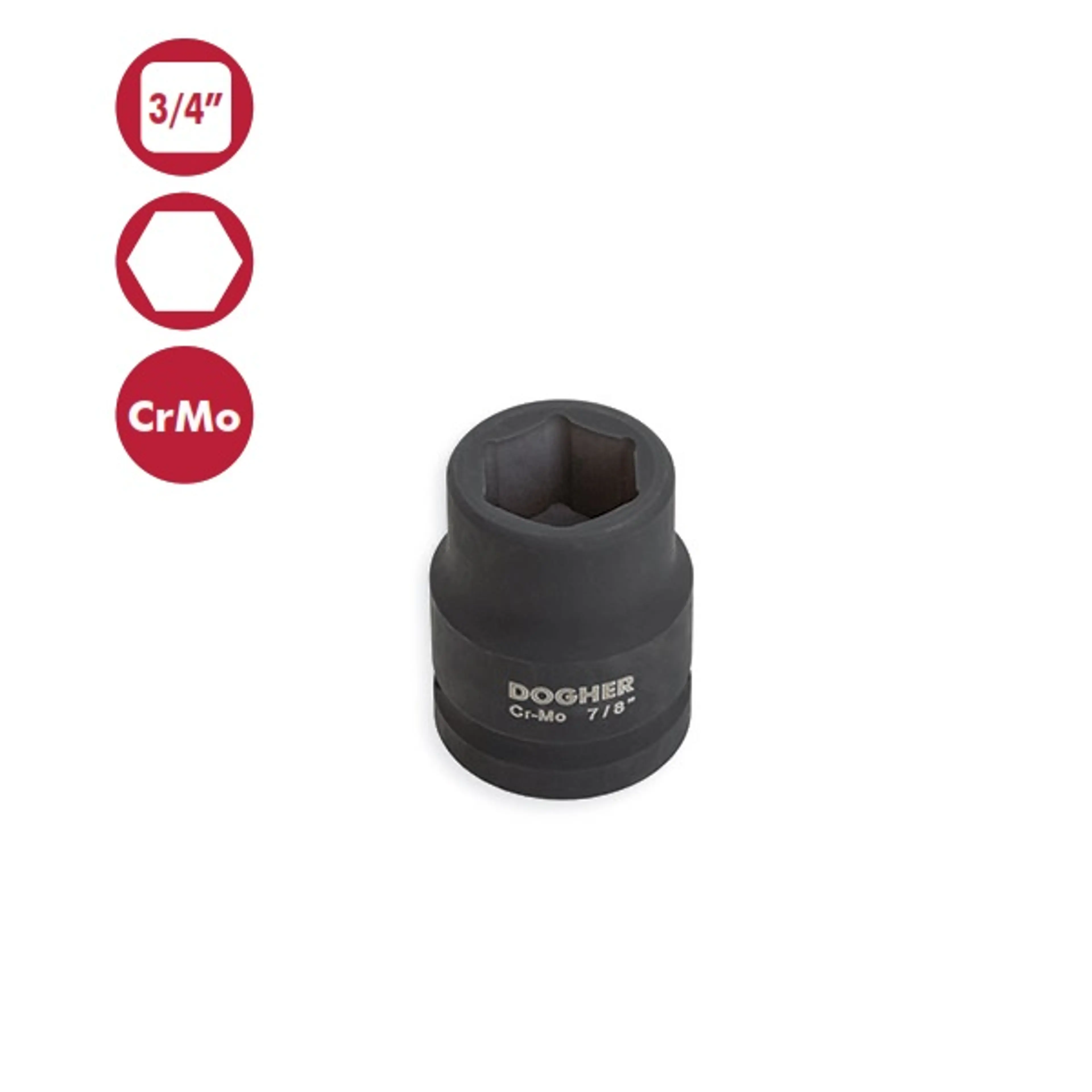 VASO IMPACTO  HEXAGONAL 3/4-15MM