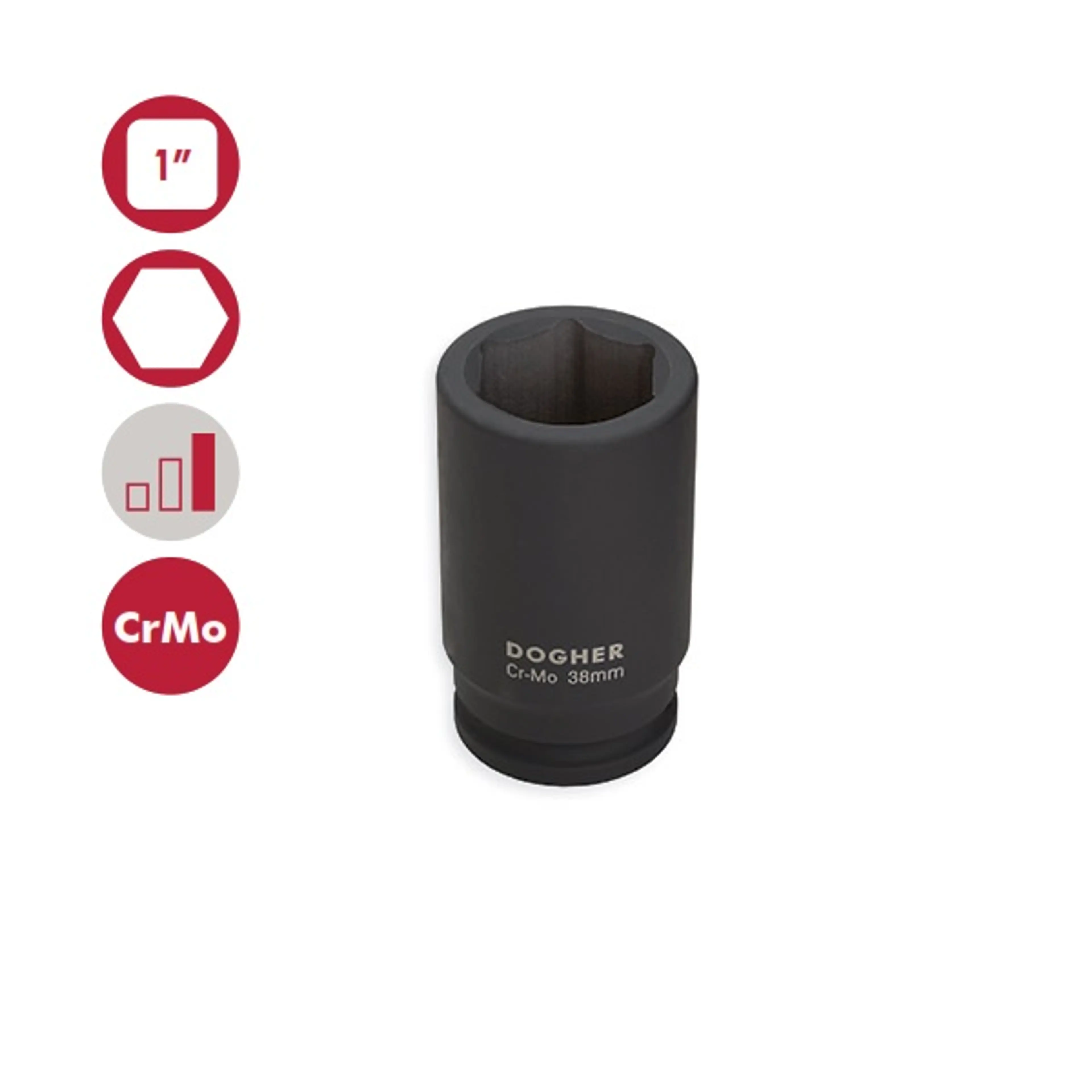 VASO IMPACTO  HEXAGONAL S/L 1-38MM