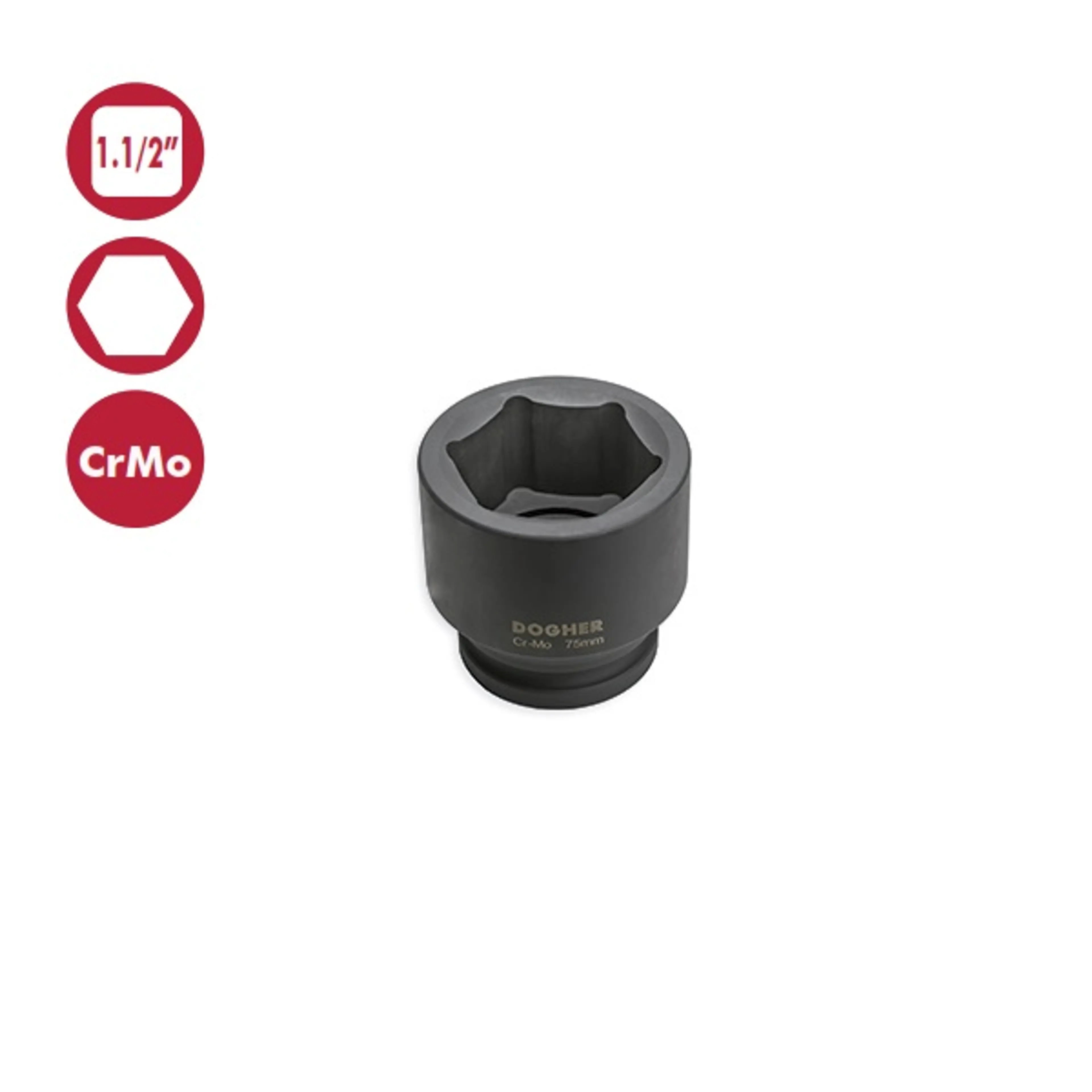 VASO IMPACTO  HEXAGONAL 1.1/2-36MM