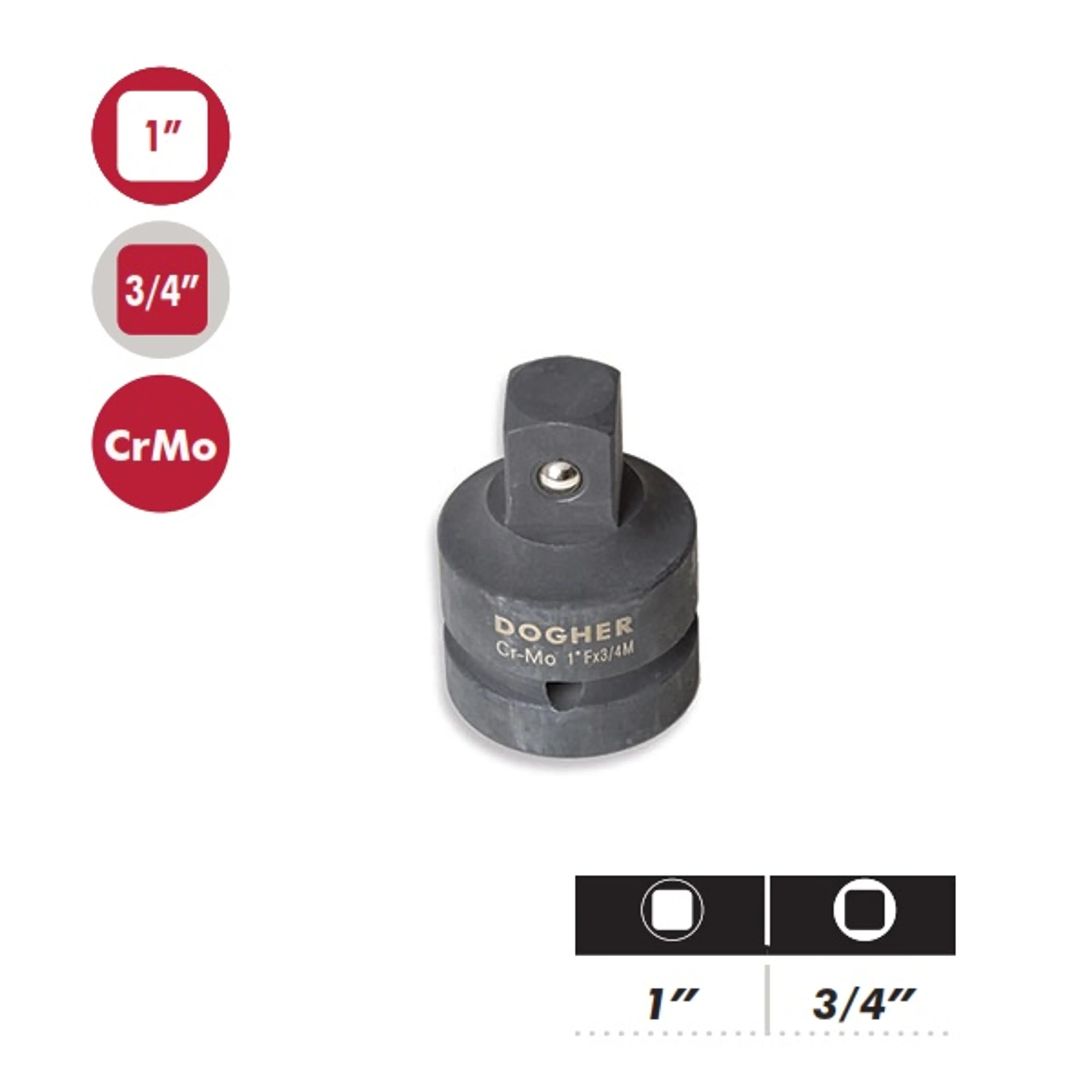 ADAPTADOR REDUCTOR IMPACTO 1 X3/4