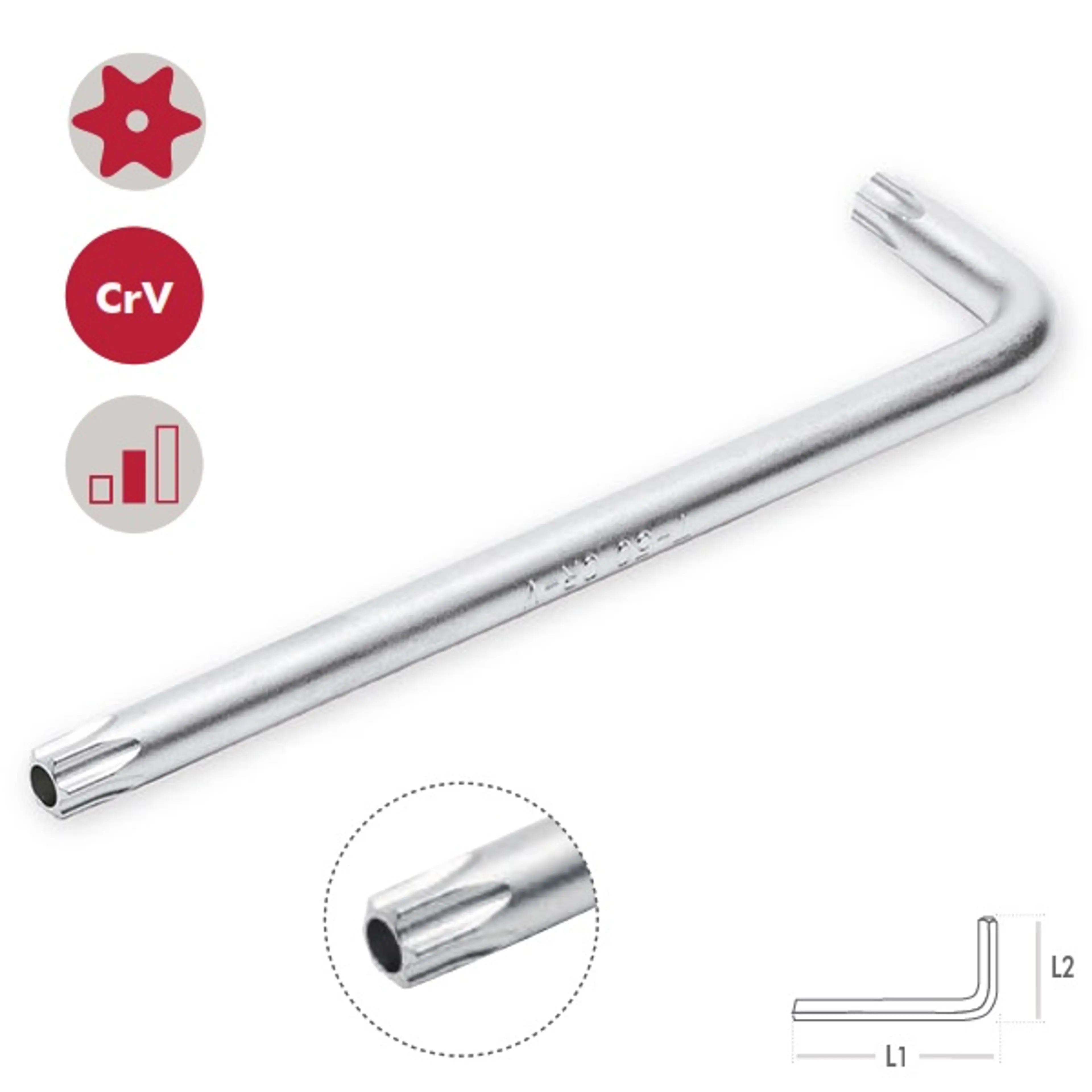 LLAVES MACHO TORX SEGURIDAD XL TS10