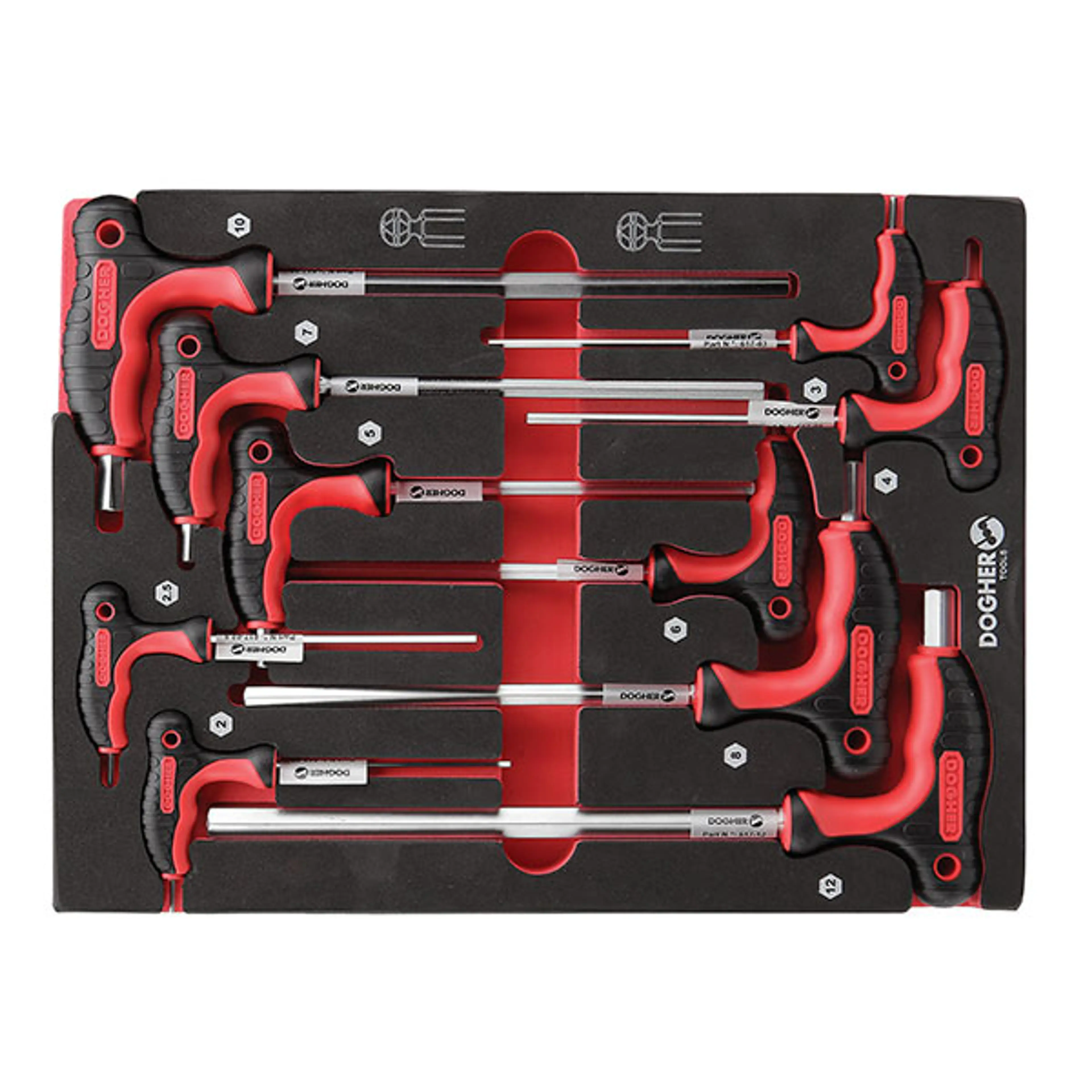 B. COMB 1/2 10 LLAVES T HEX RECTA