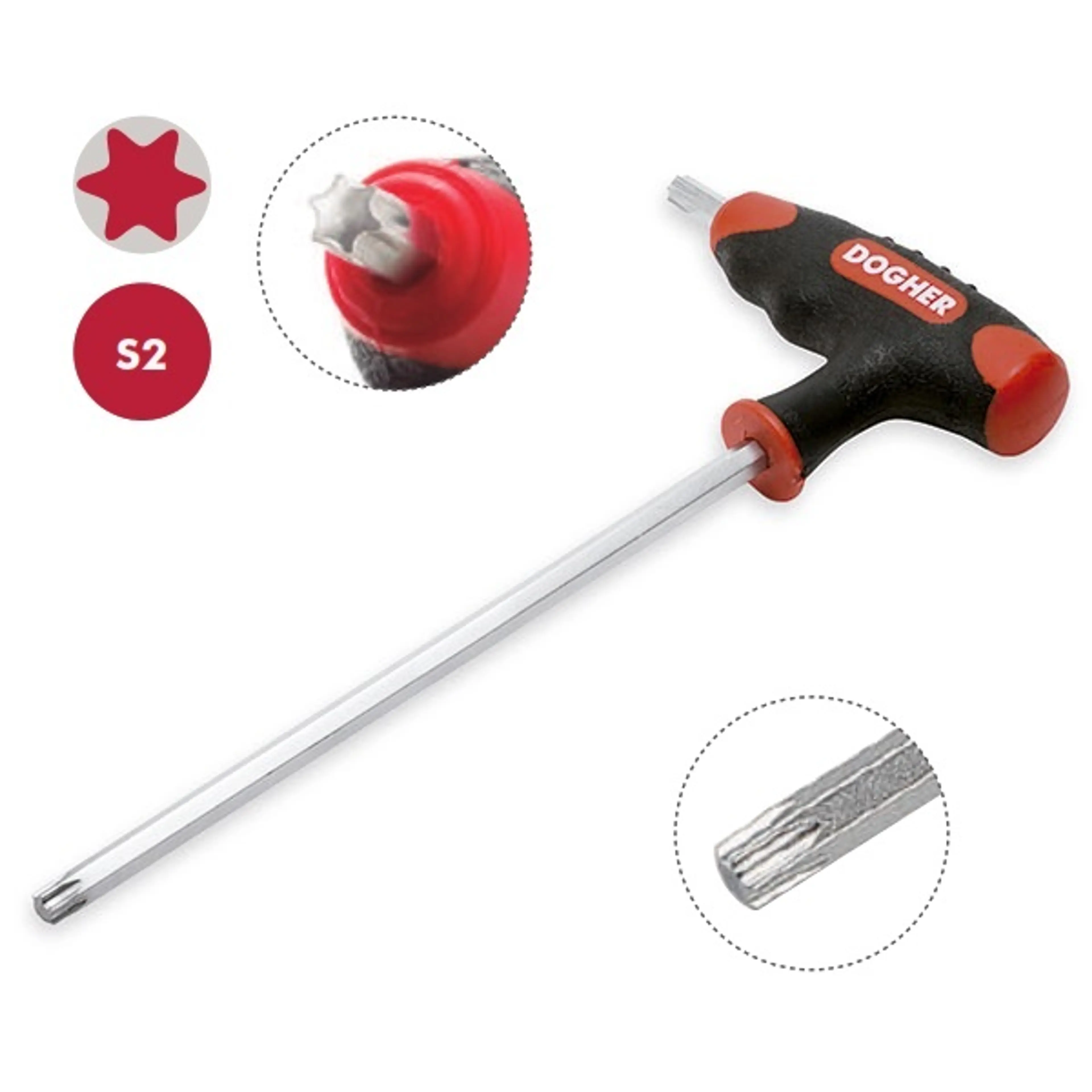 LLAVE EN T TORX T15X115MM