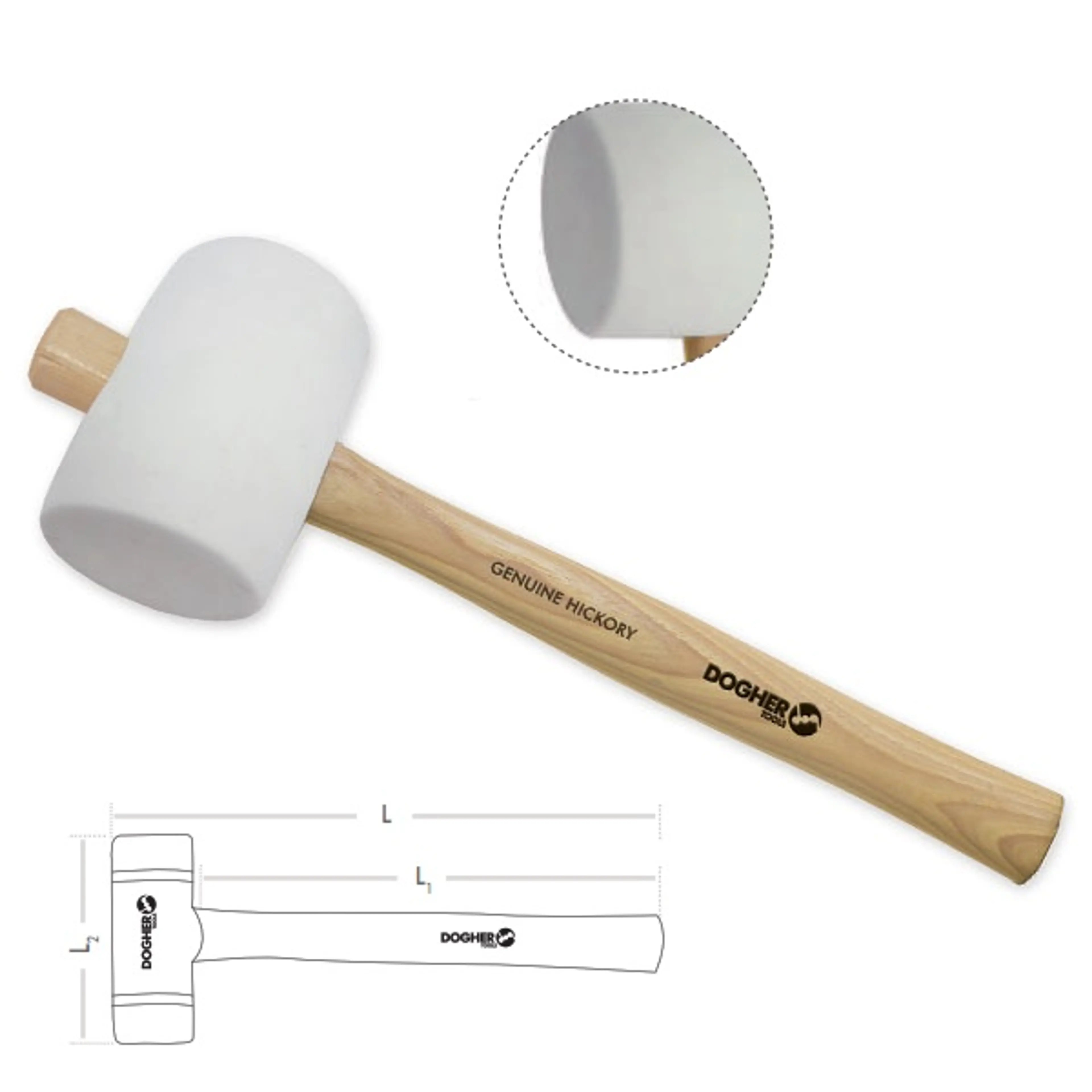 MAZA DE GOMA PARA SOLADOR DE 685GRS