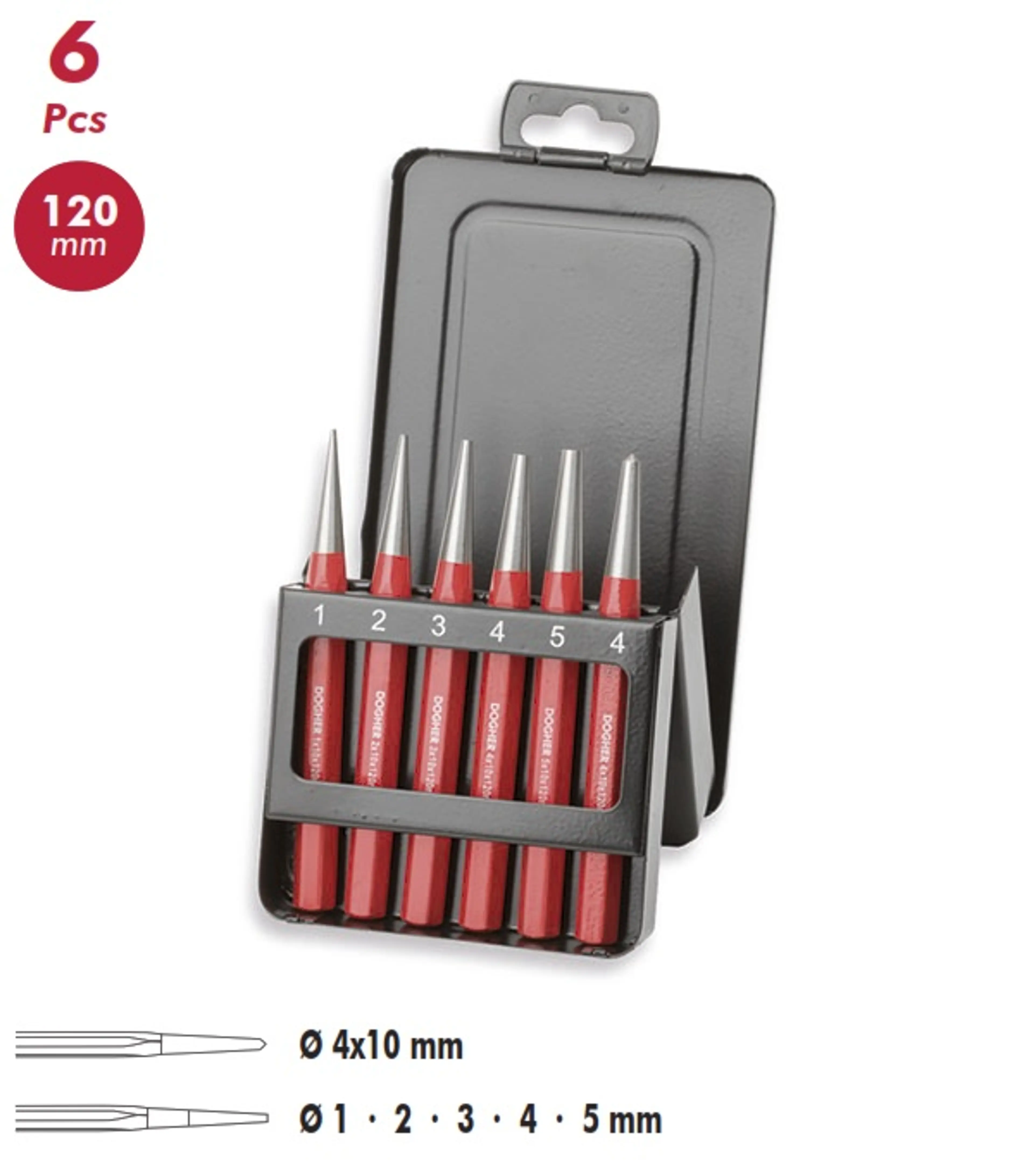 JUEGO 6PZAS BOTADORES CONICOS & GRA