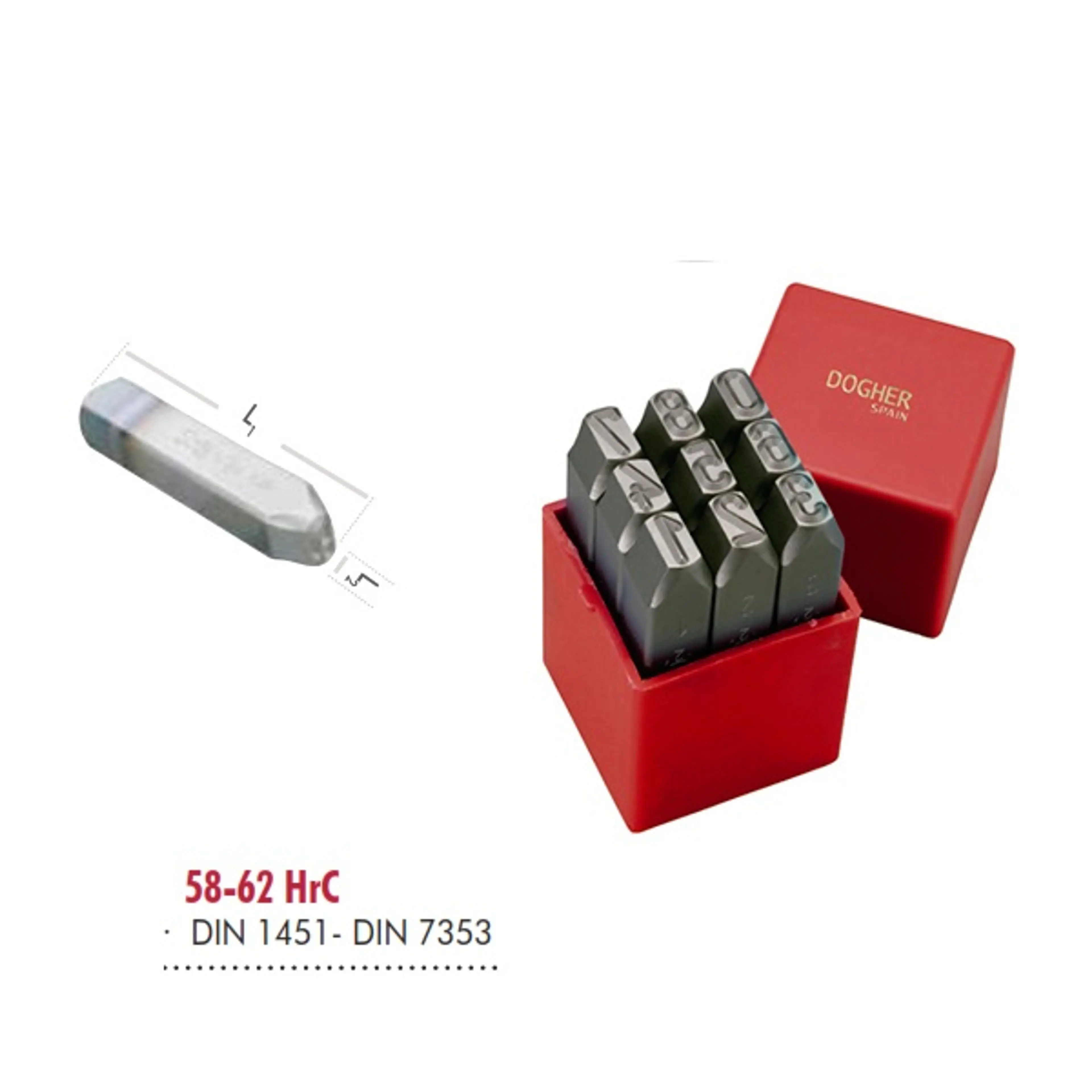 JGO9 PUNZONES NUMERICOS 6.0MM (1/4)