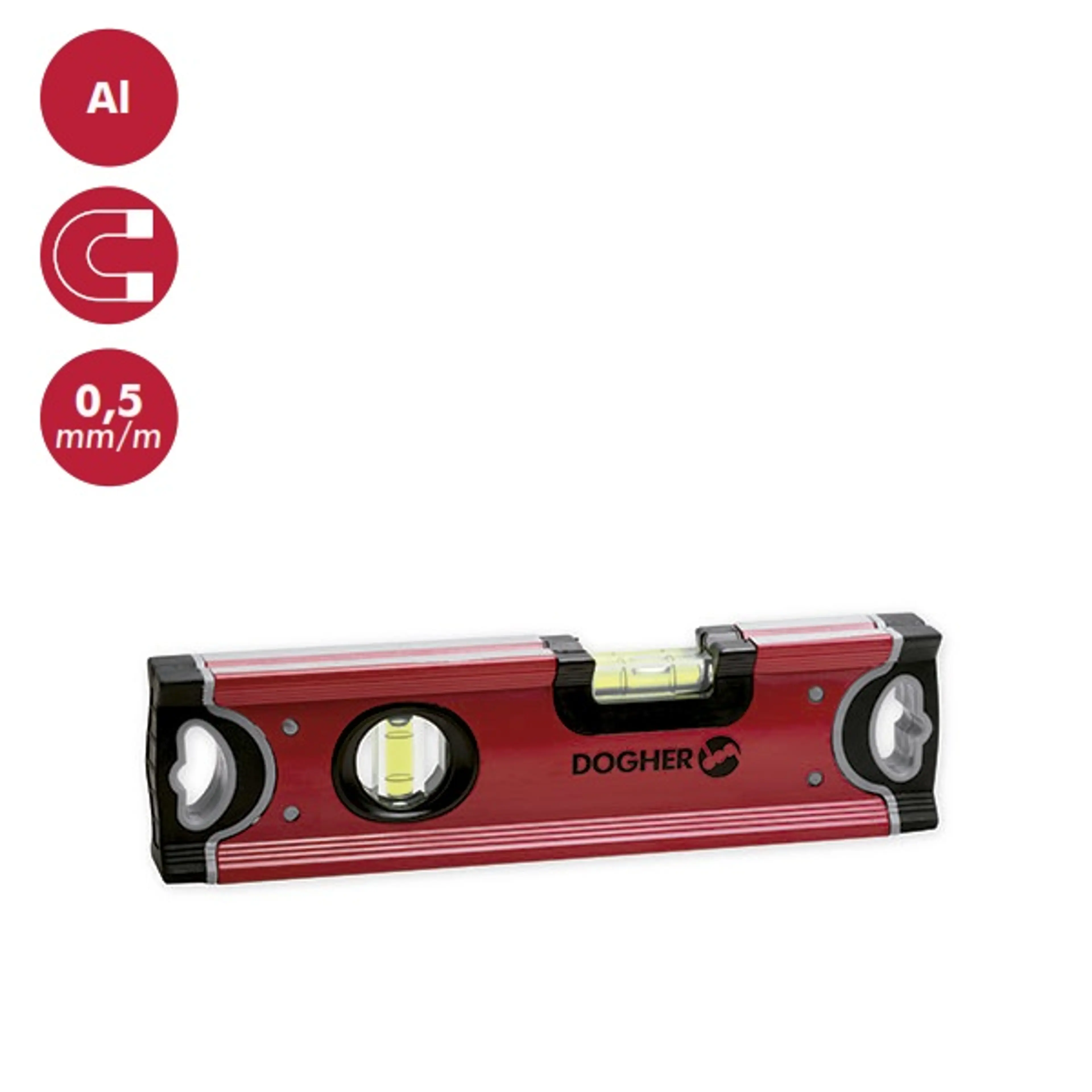 NIVEL TORPEDO TUBULAR 2FIOLAS 250MM