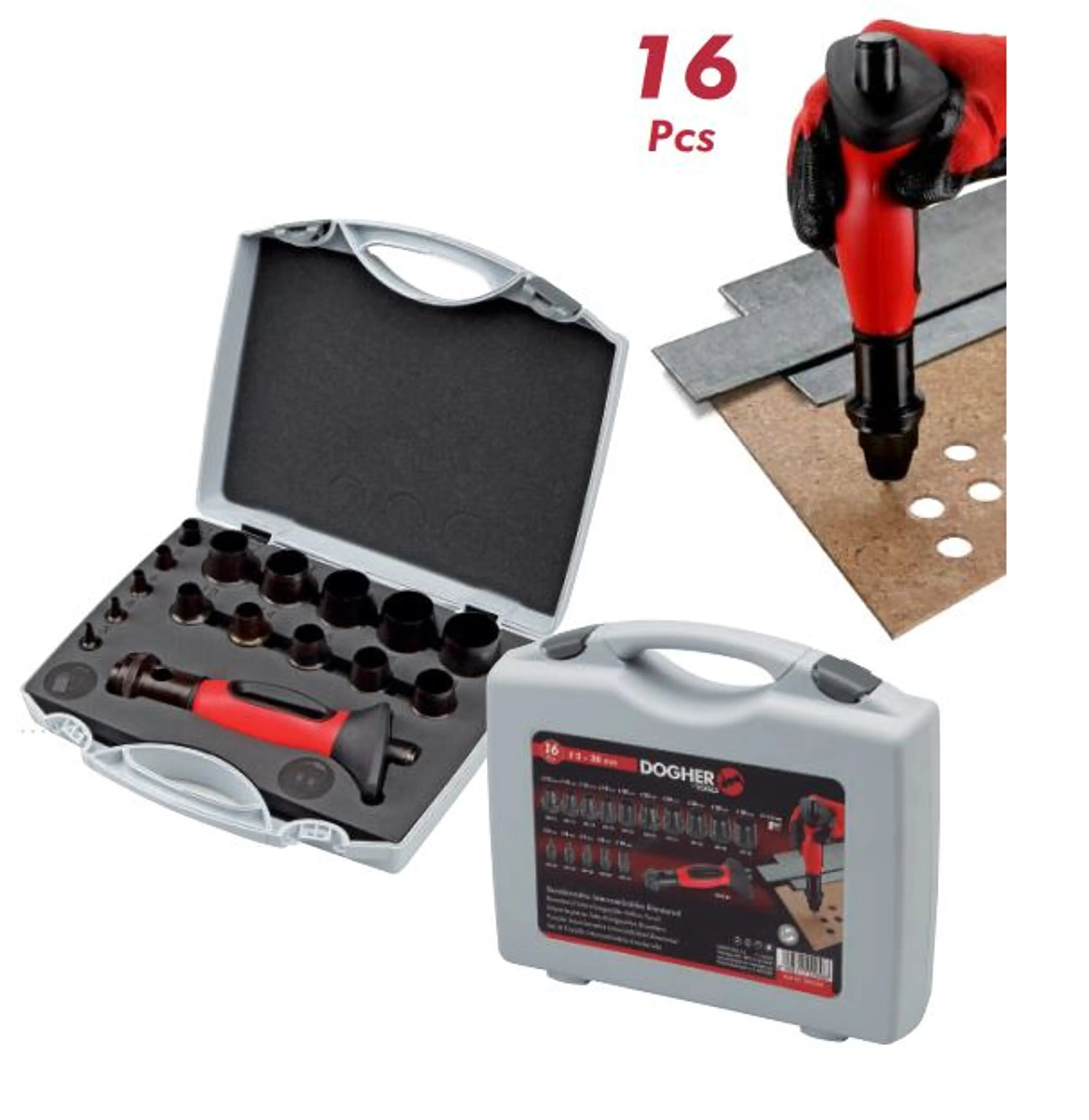 JUEGO SACABOCADOS BIMAT 3-30MM 16 P