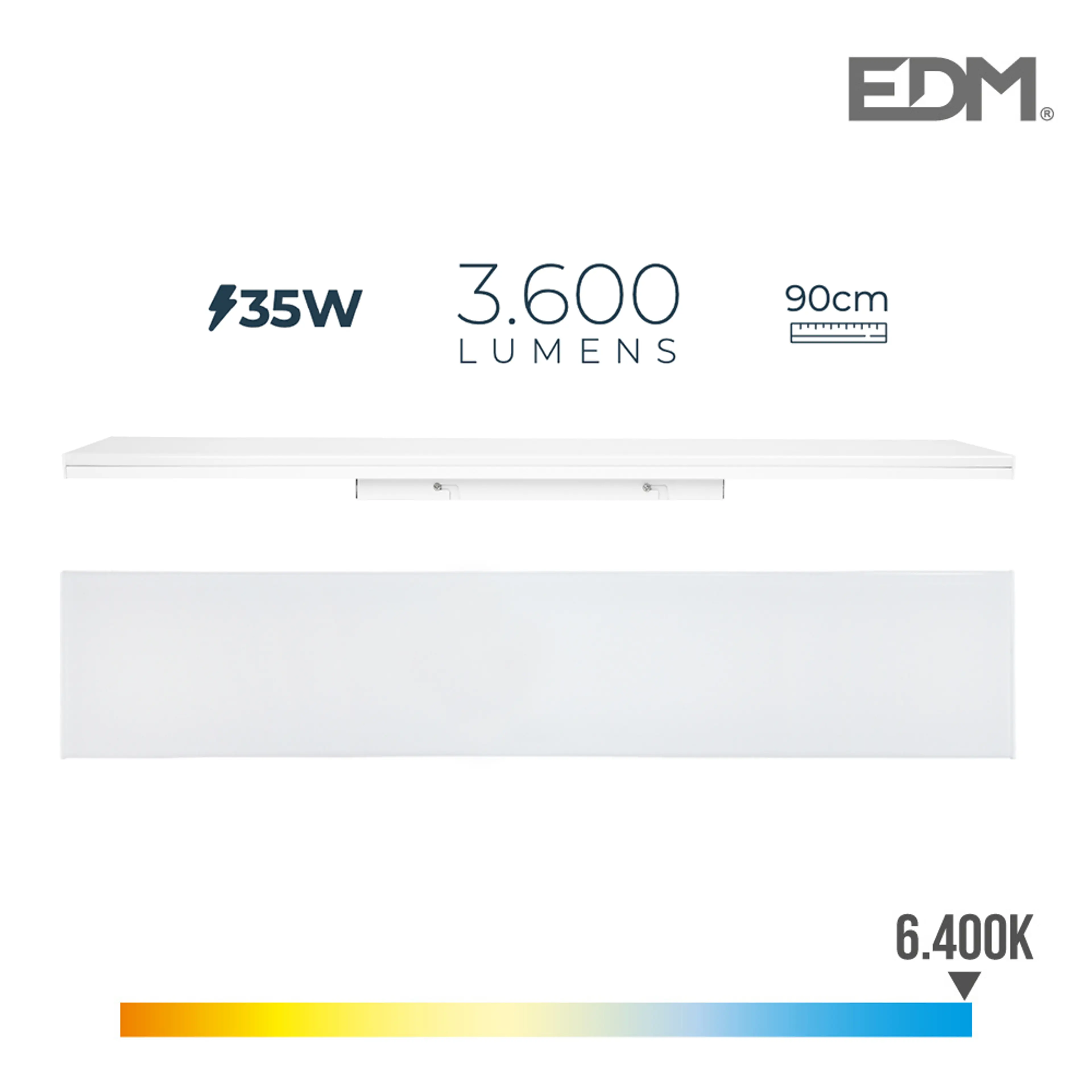 REGLETA LED 35W 90CM 6400K FRIA