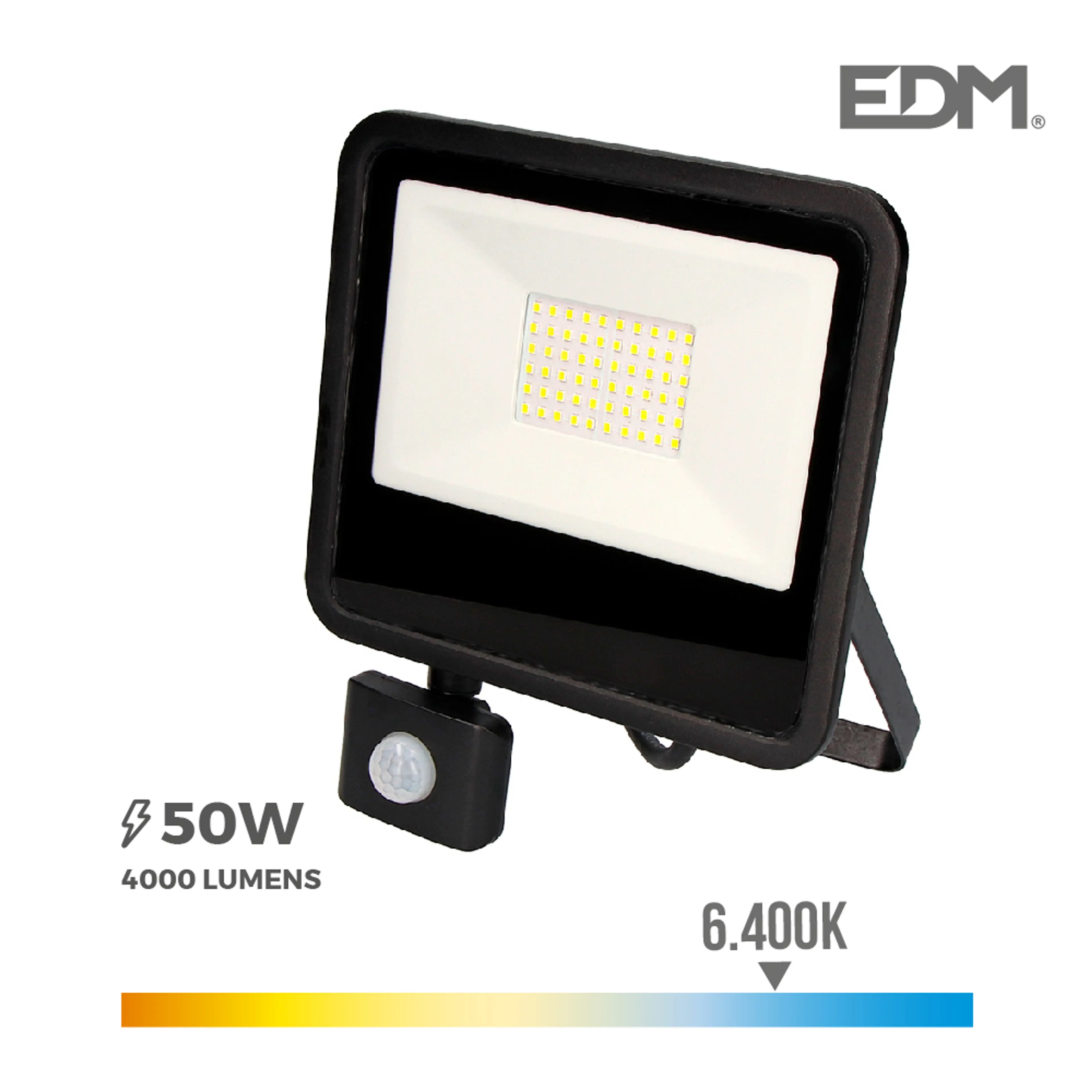 FOCO PROYECTOR LED 50W 6400K SENSOR