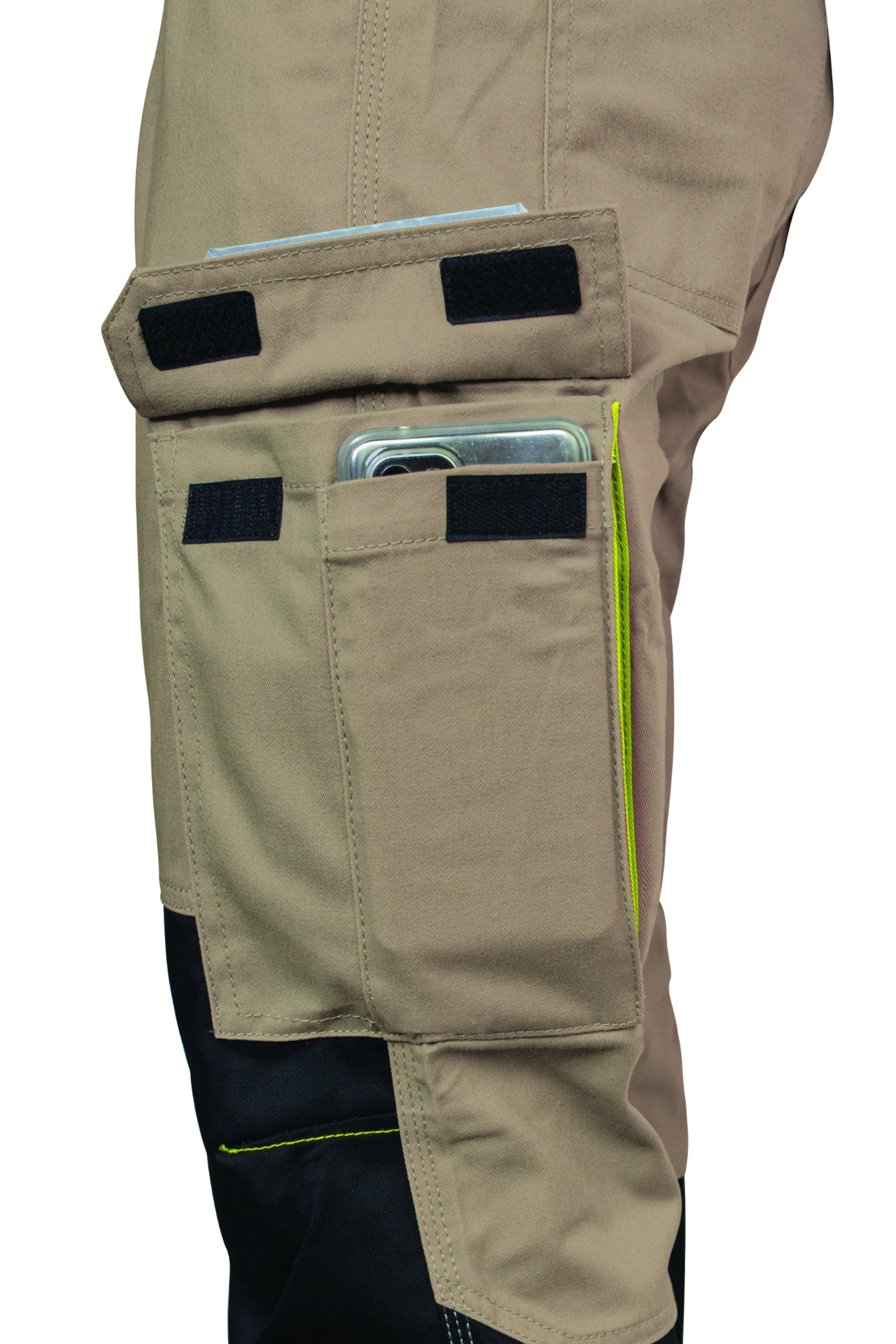 PANTALON KAVIR BEIGE/NEGRO S