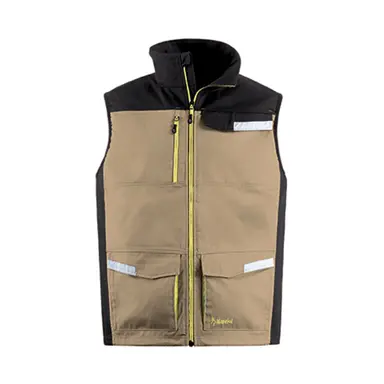 CHALECO KAVIR BEIGE/NEGRO