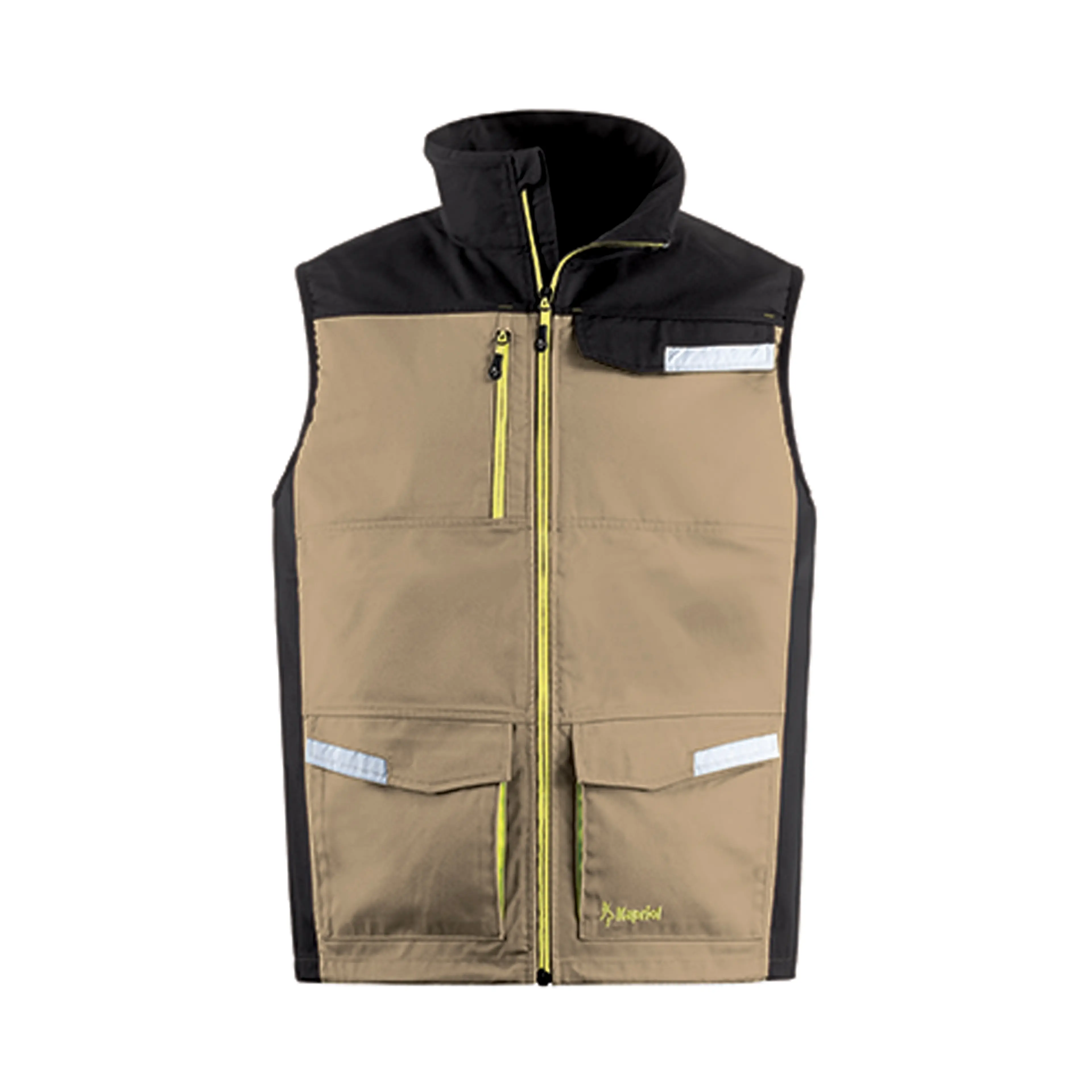 CHALECO KAVIR BEIGE/NEGRO XXL