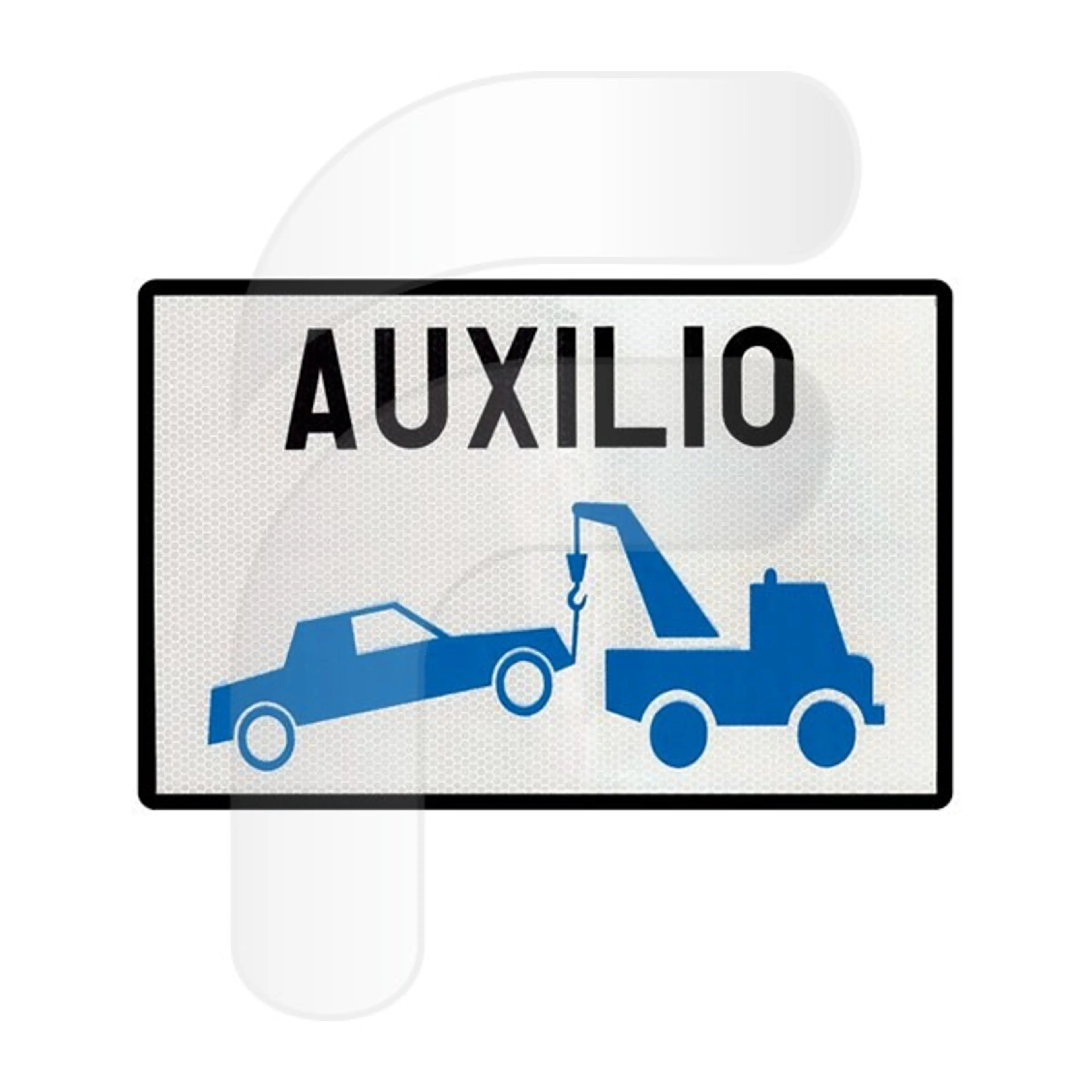 PLACA SEÑALIZACION AUXILI.CARRETERA