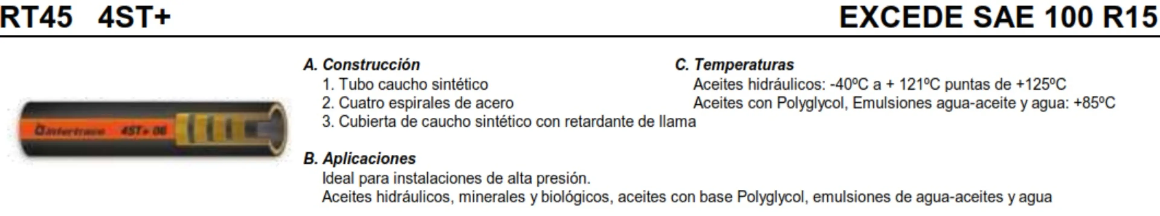 TUBERIA 4ST+ 1"  420 BAR