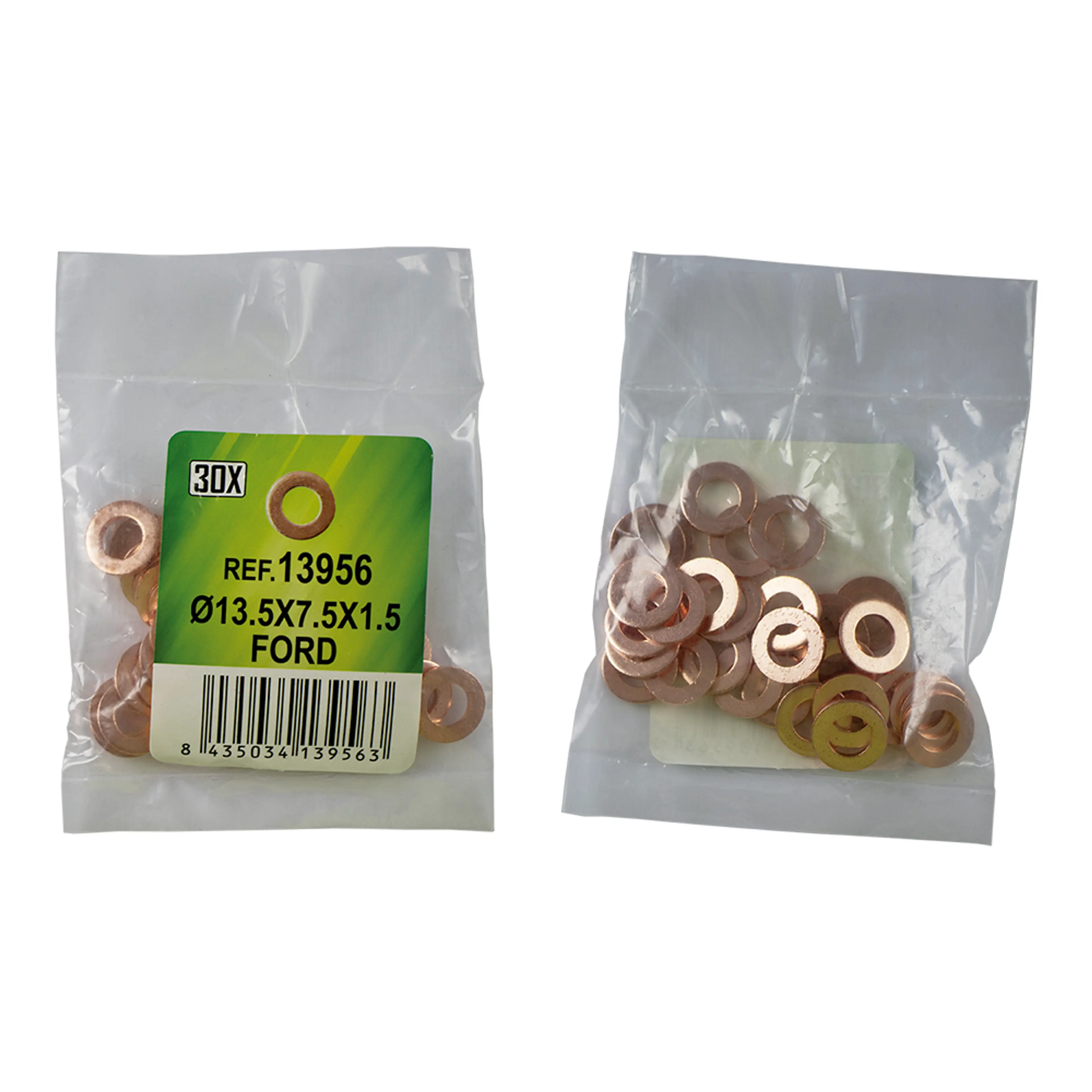 BOLSA DE 30 ARANDELAS DE COBRE PARA