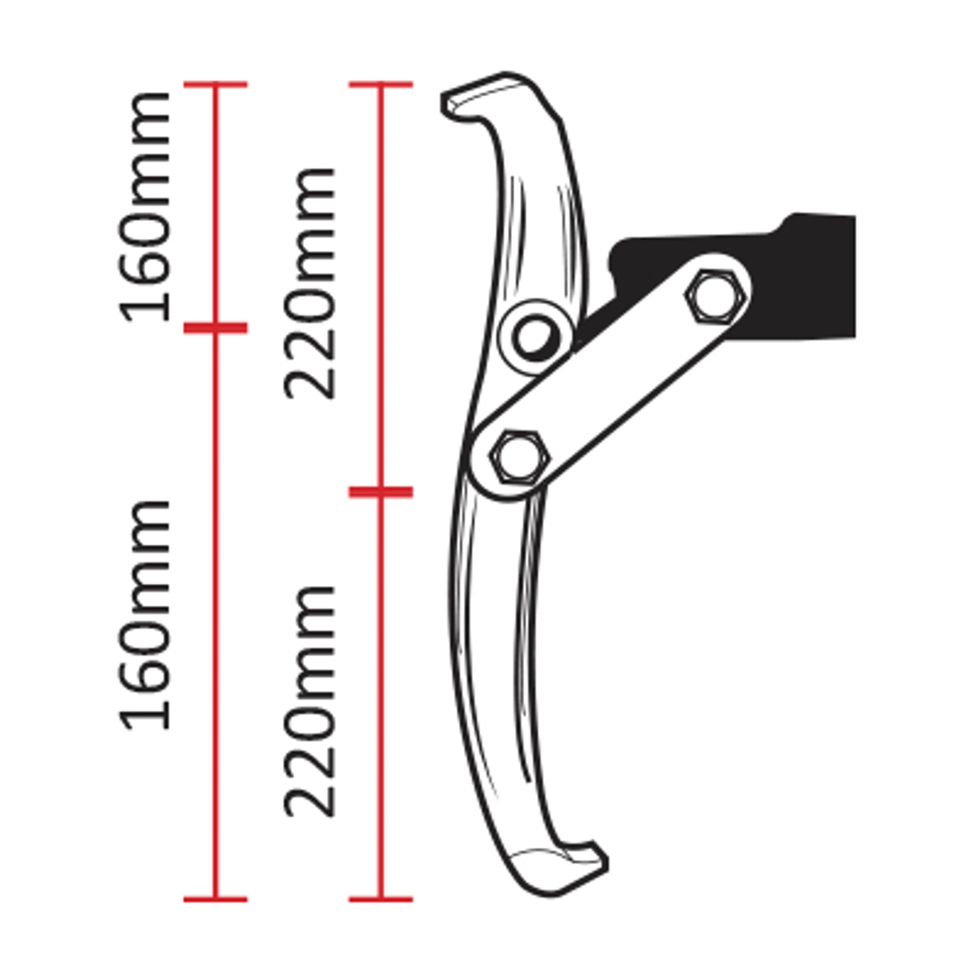 EXTRACTOR DE 3 GARRAS 70-150MM