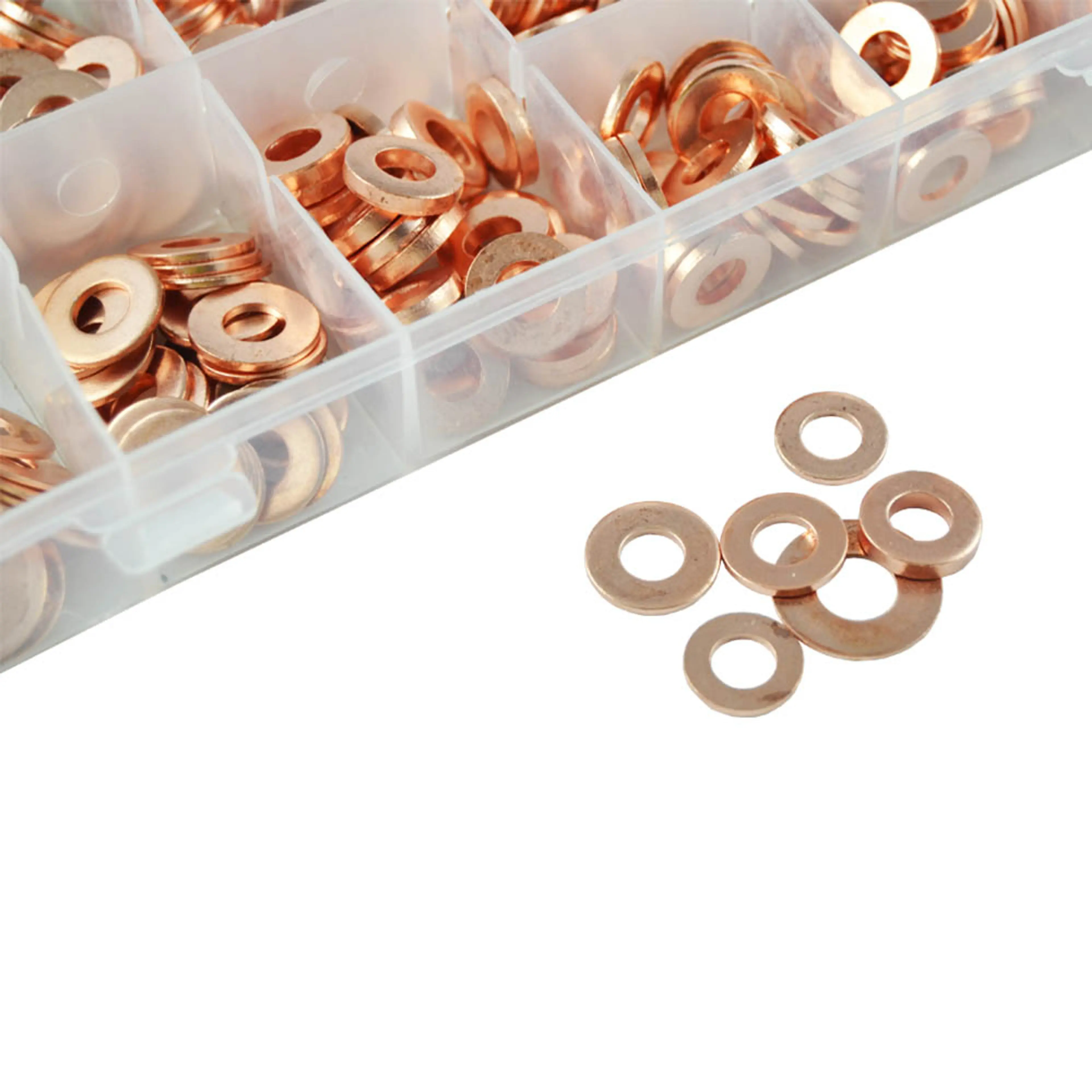 ESTUCHE DE ARANDELAS DE COBRE PARA 