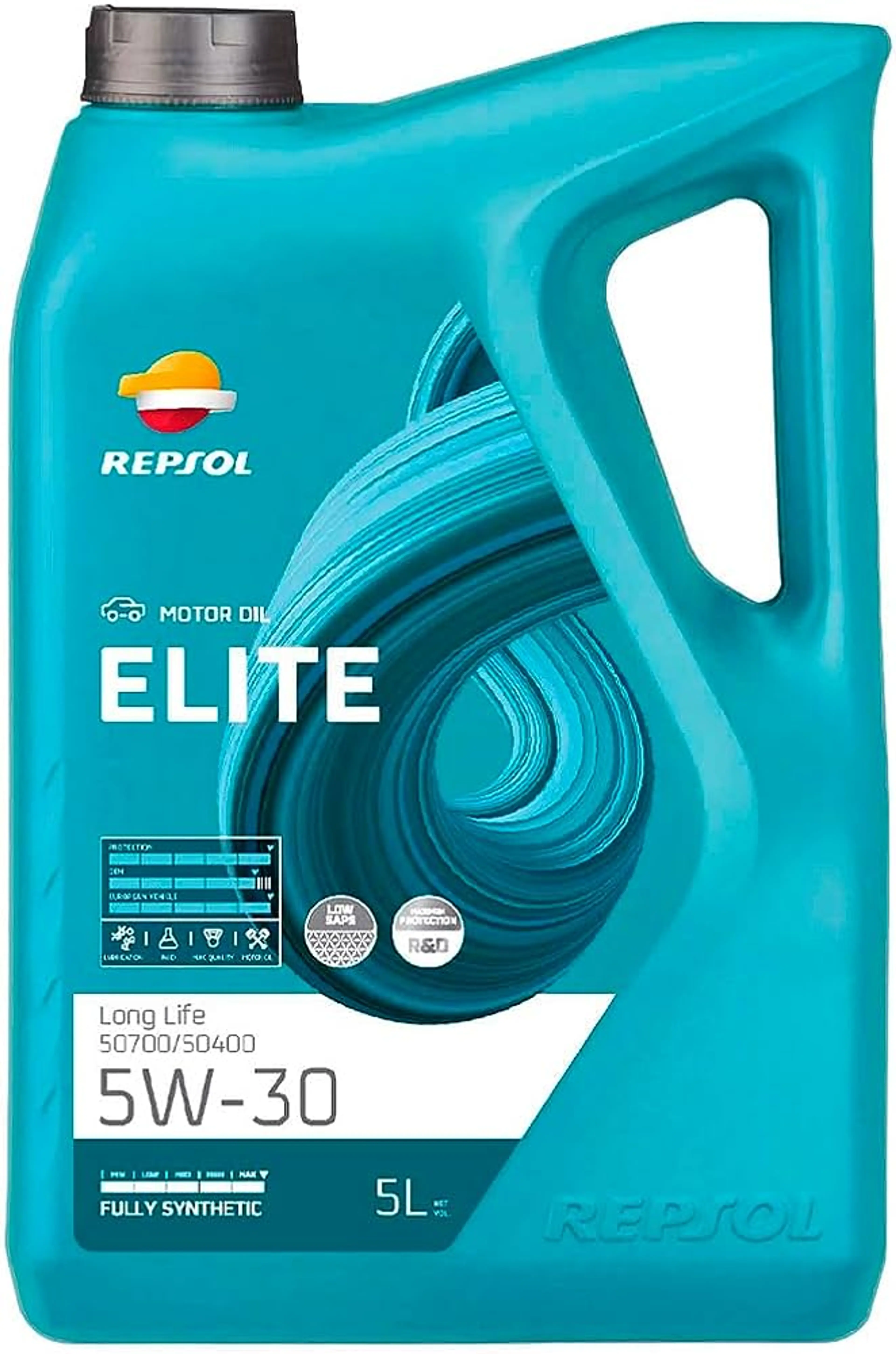 REPSOL 5W30 LONGLIFE 5 LITROS